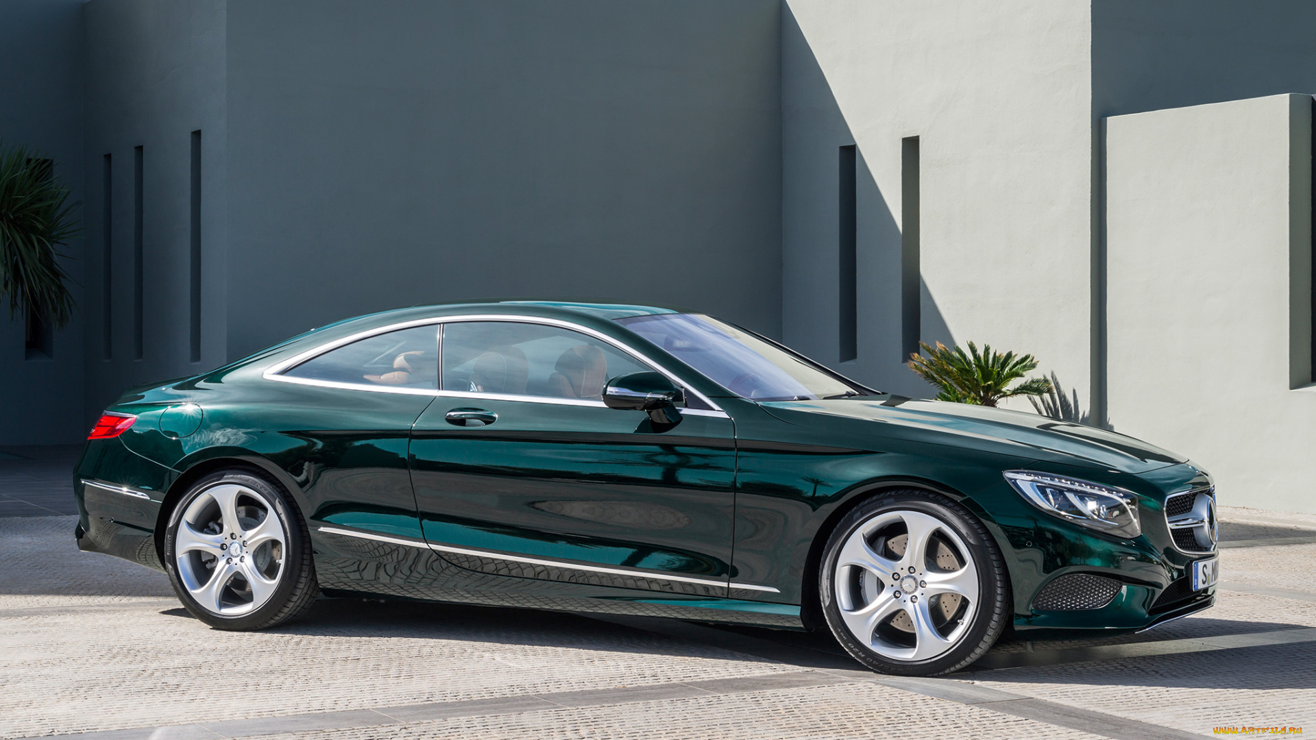 автомобили, mercedes-benz, 2014г, c217, 4matic, coupе, s, 500, зеленый