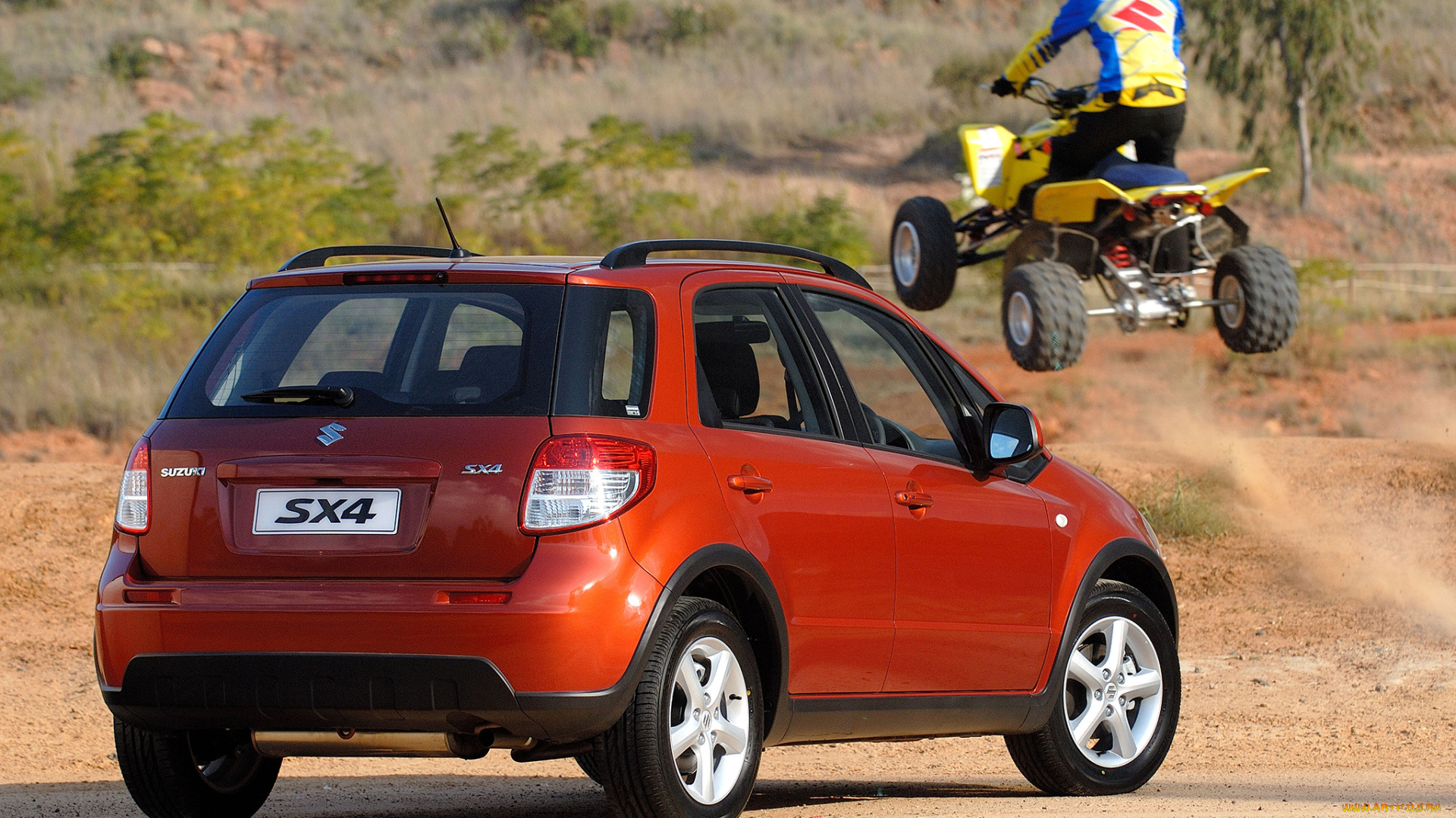 автомобили, suzuki, красный, za-spec, sx4