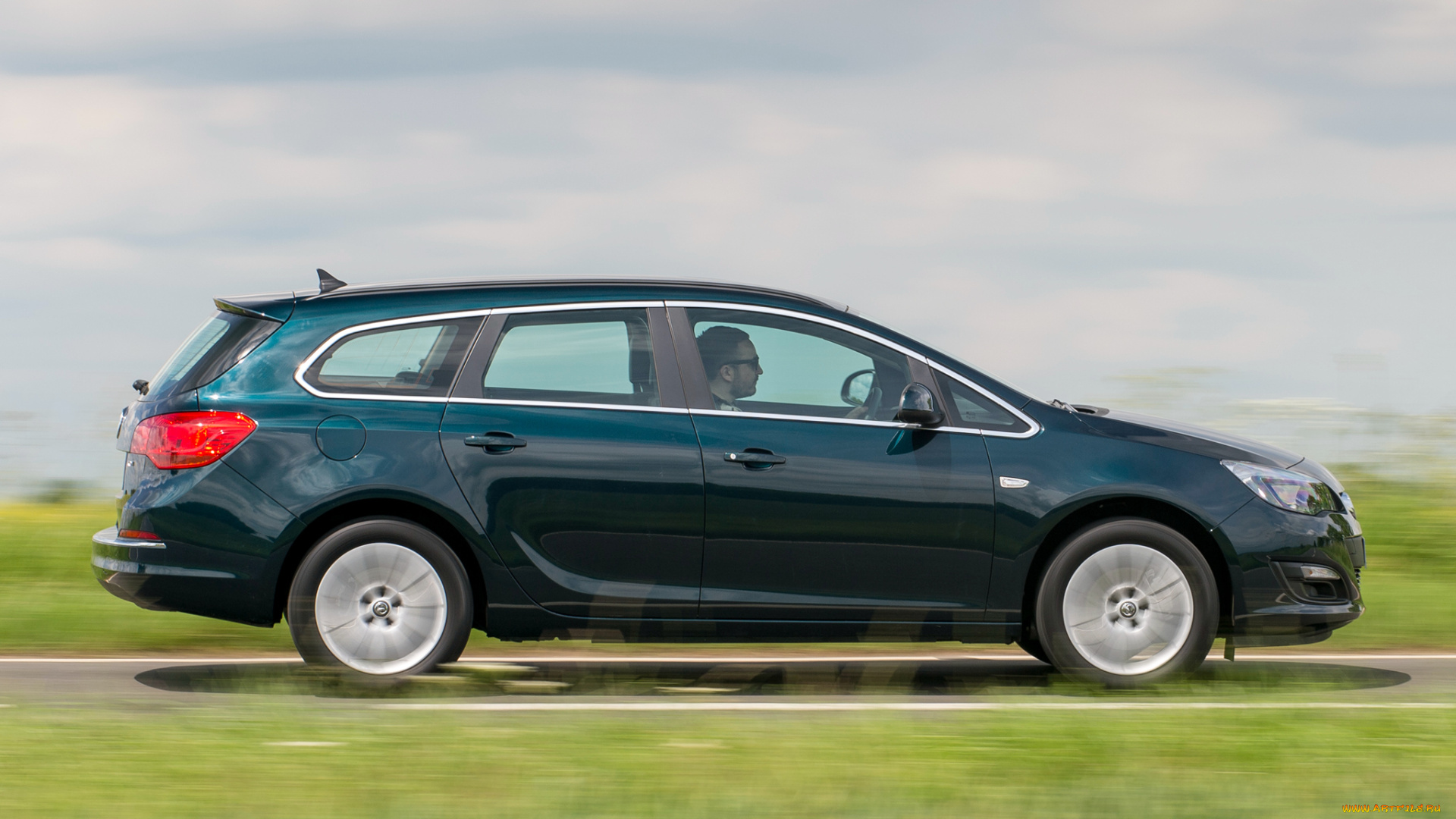 автомобили, vauxhall, astra, sports, tourer, темный