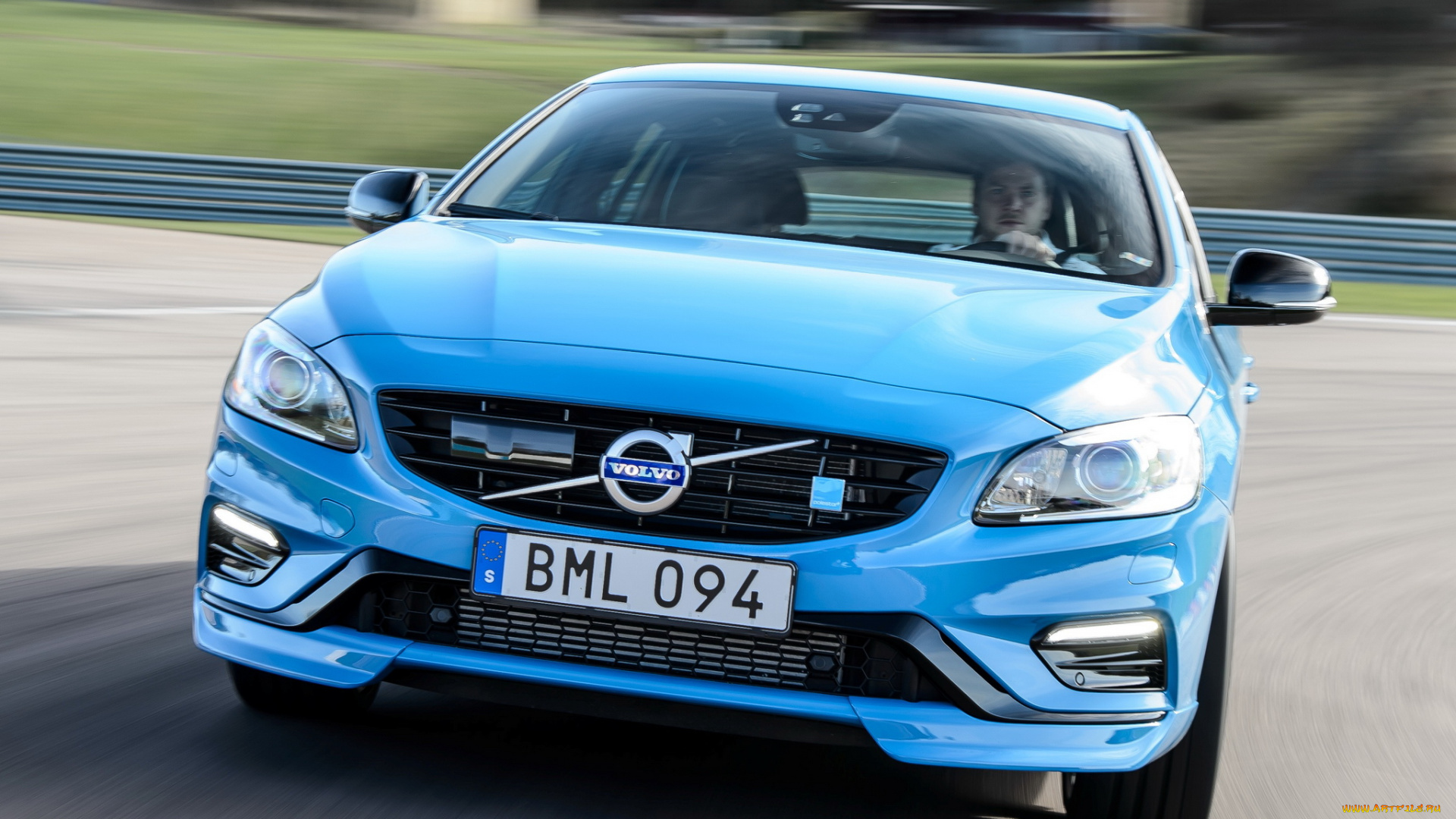 автомобили, volvo, синий, 2014г, polestar, v60