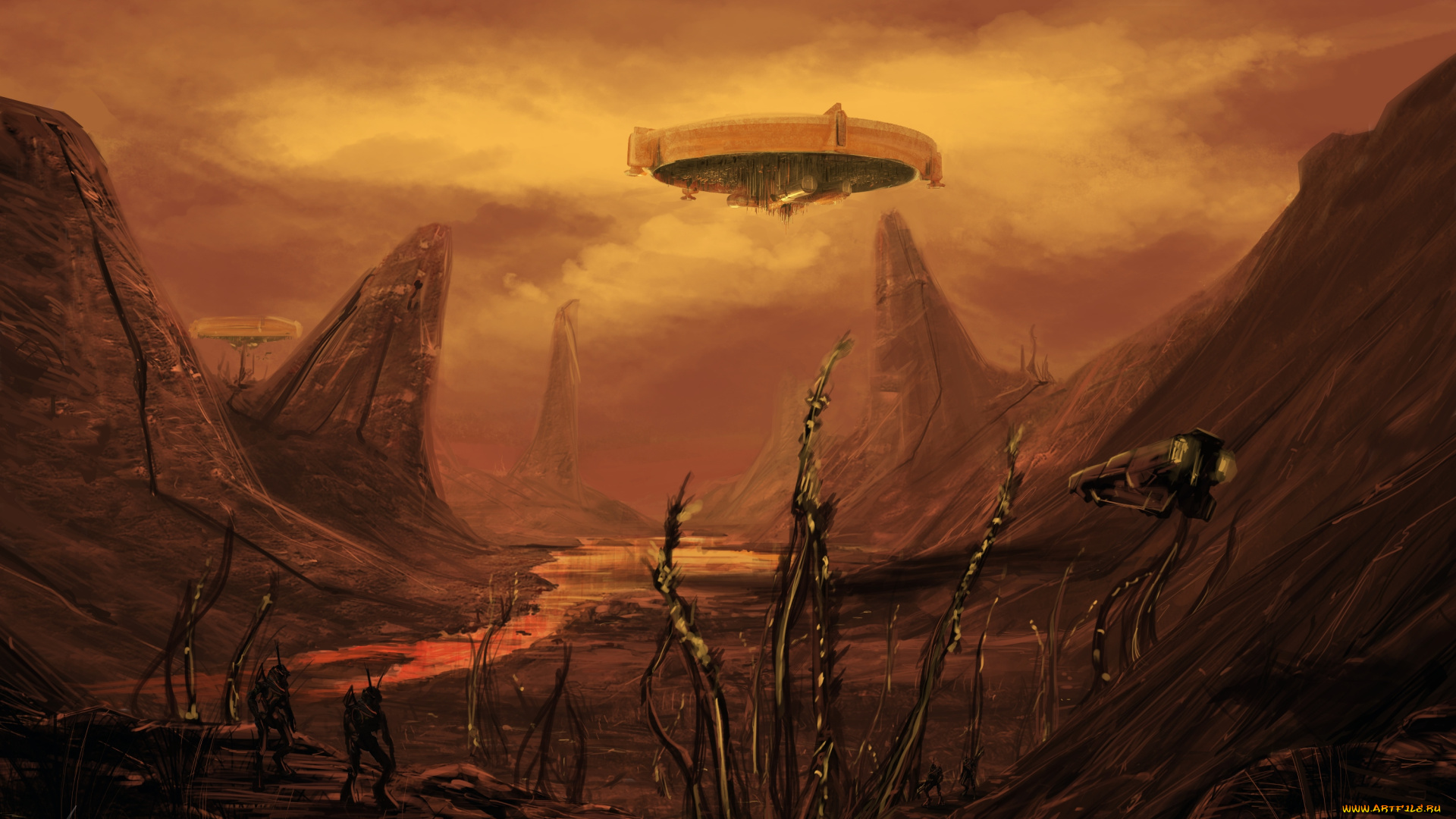 фэнтези, космические, корабли, , звездолеты, , станции, летательный, аппарат