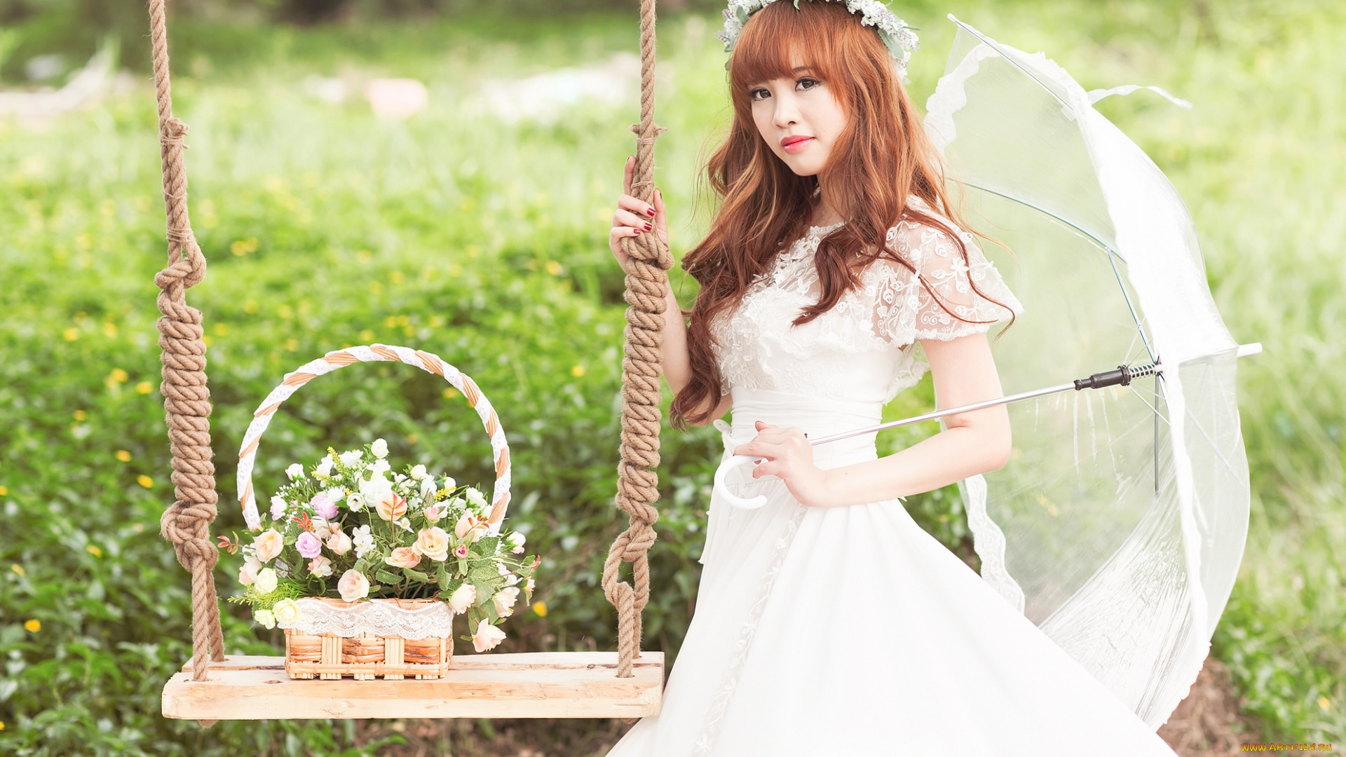 h&, 432, 417, ng, angela, девушки, -unsort, , азиатки, зонтик, цветы