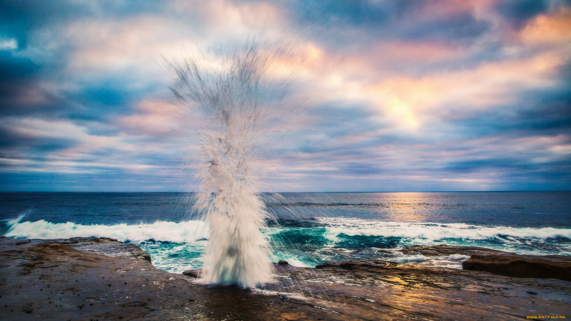 природа, стихия, гейзер