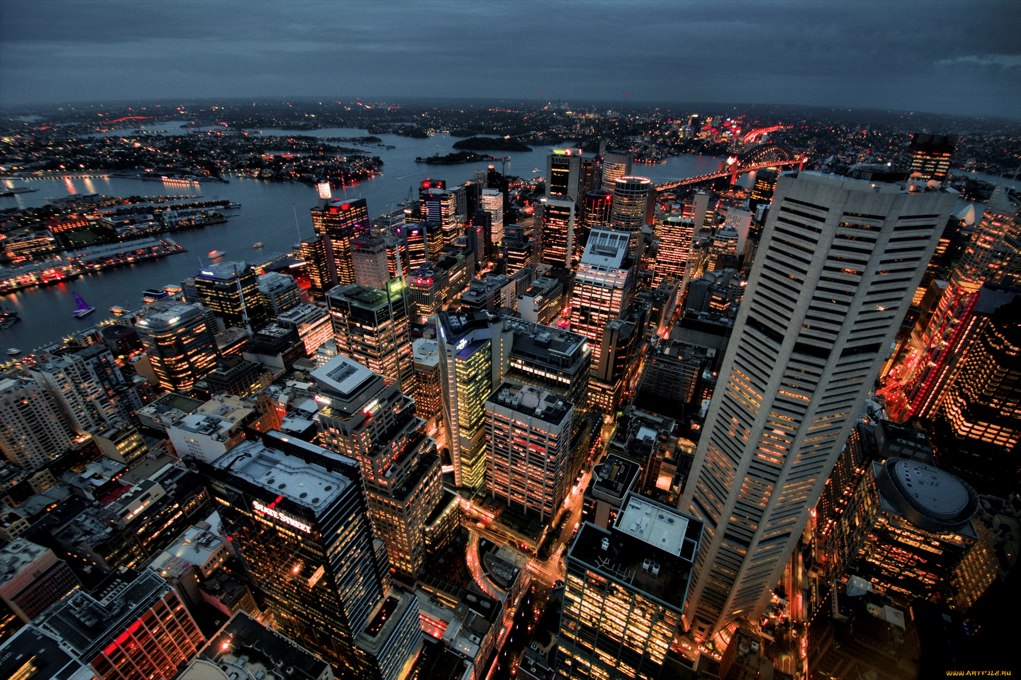 города, сидней, , австралия, панорама