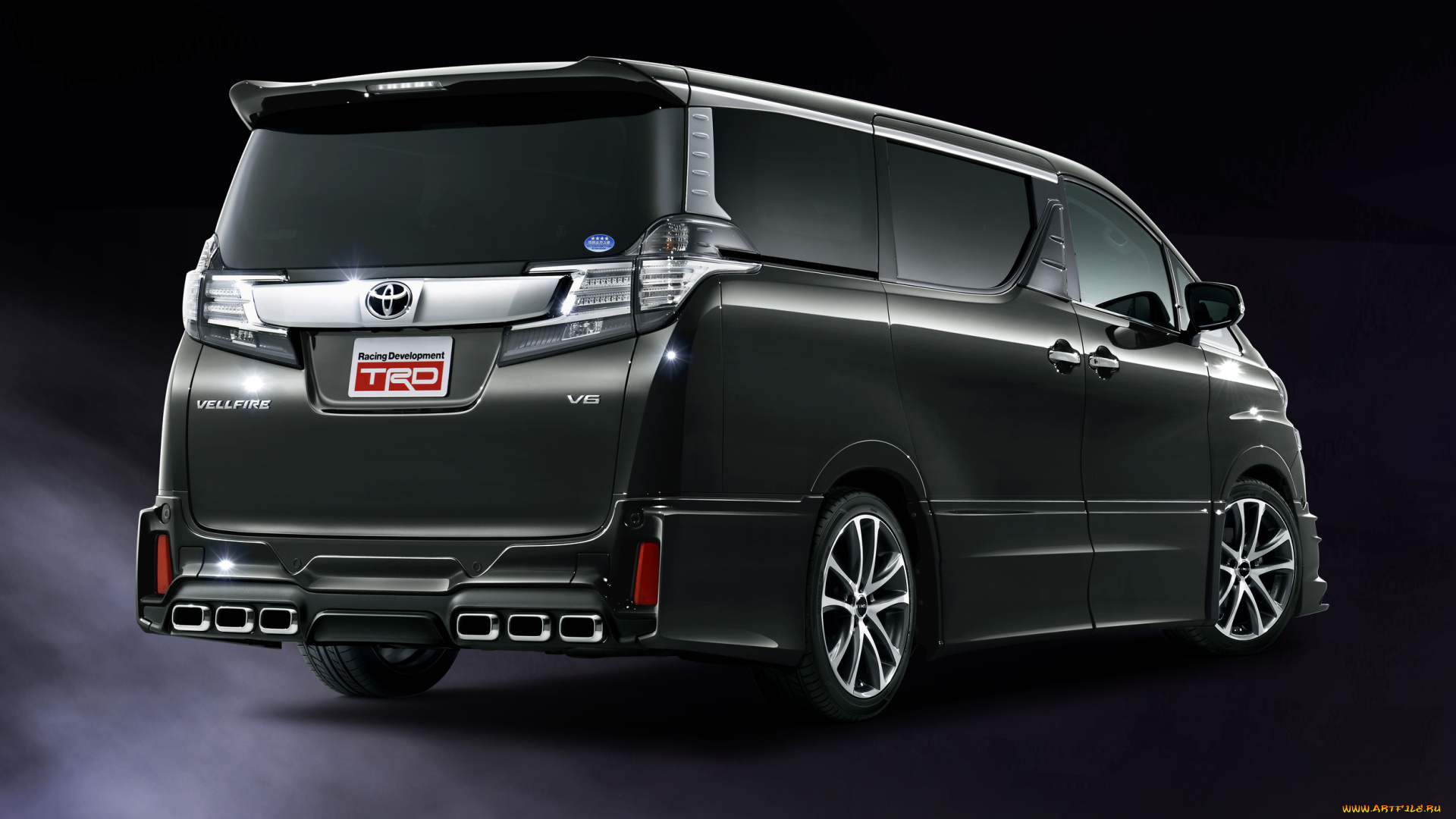 автомобили, toyota, темный, 2015г, vellfire, trd