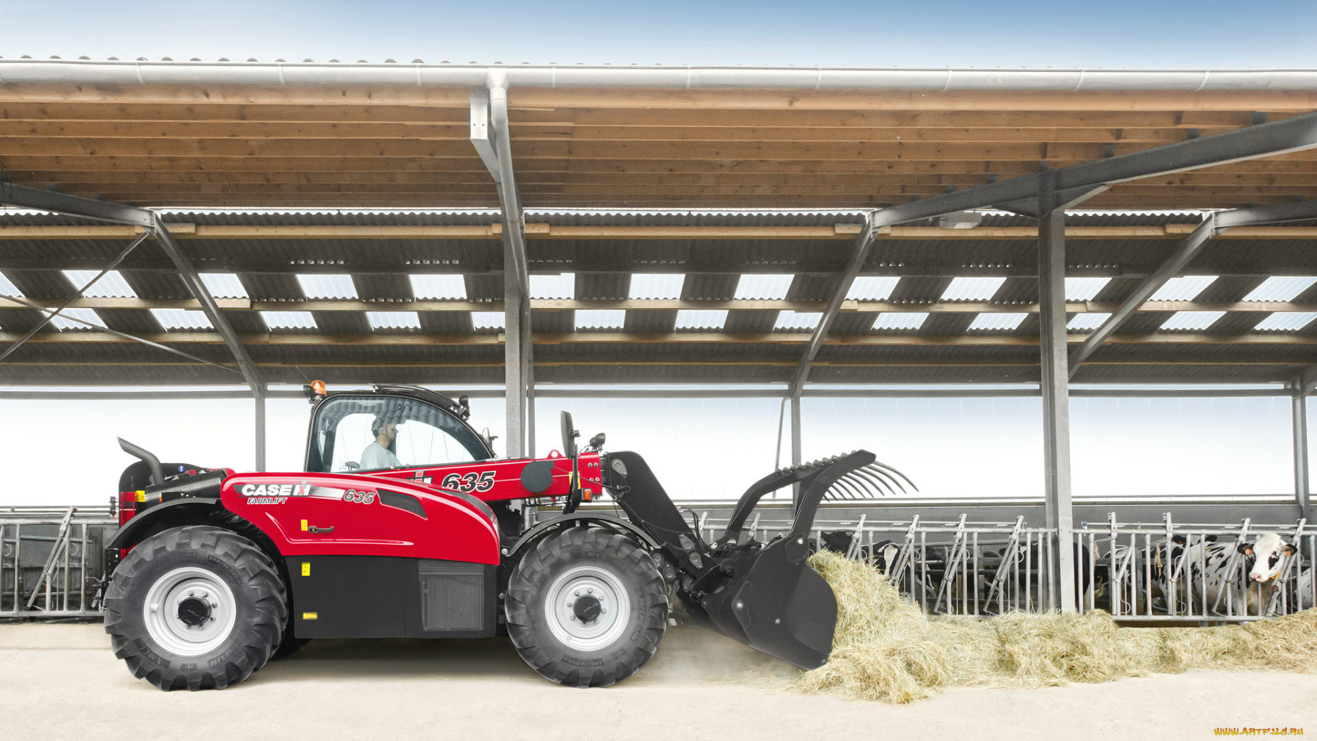 техника, автопогрузчики, трактор, колесный, тяжелый