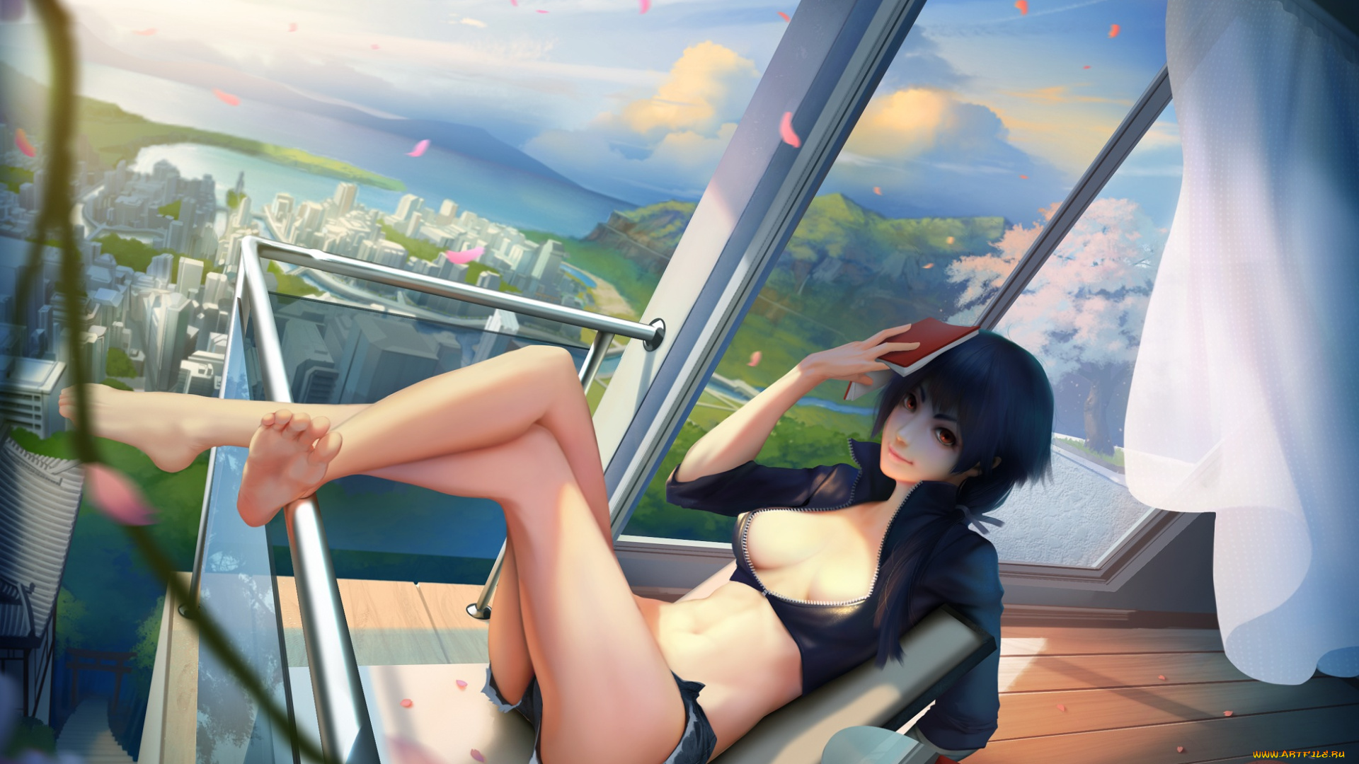 аниме, bakemonogatari, девушка