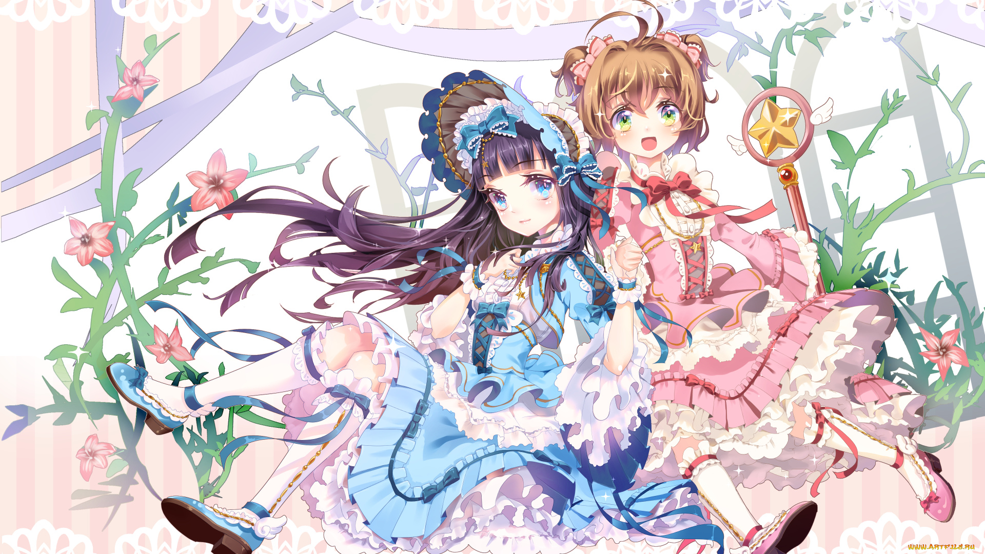 аниме, card, captor, sakura, девочки