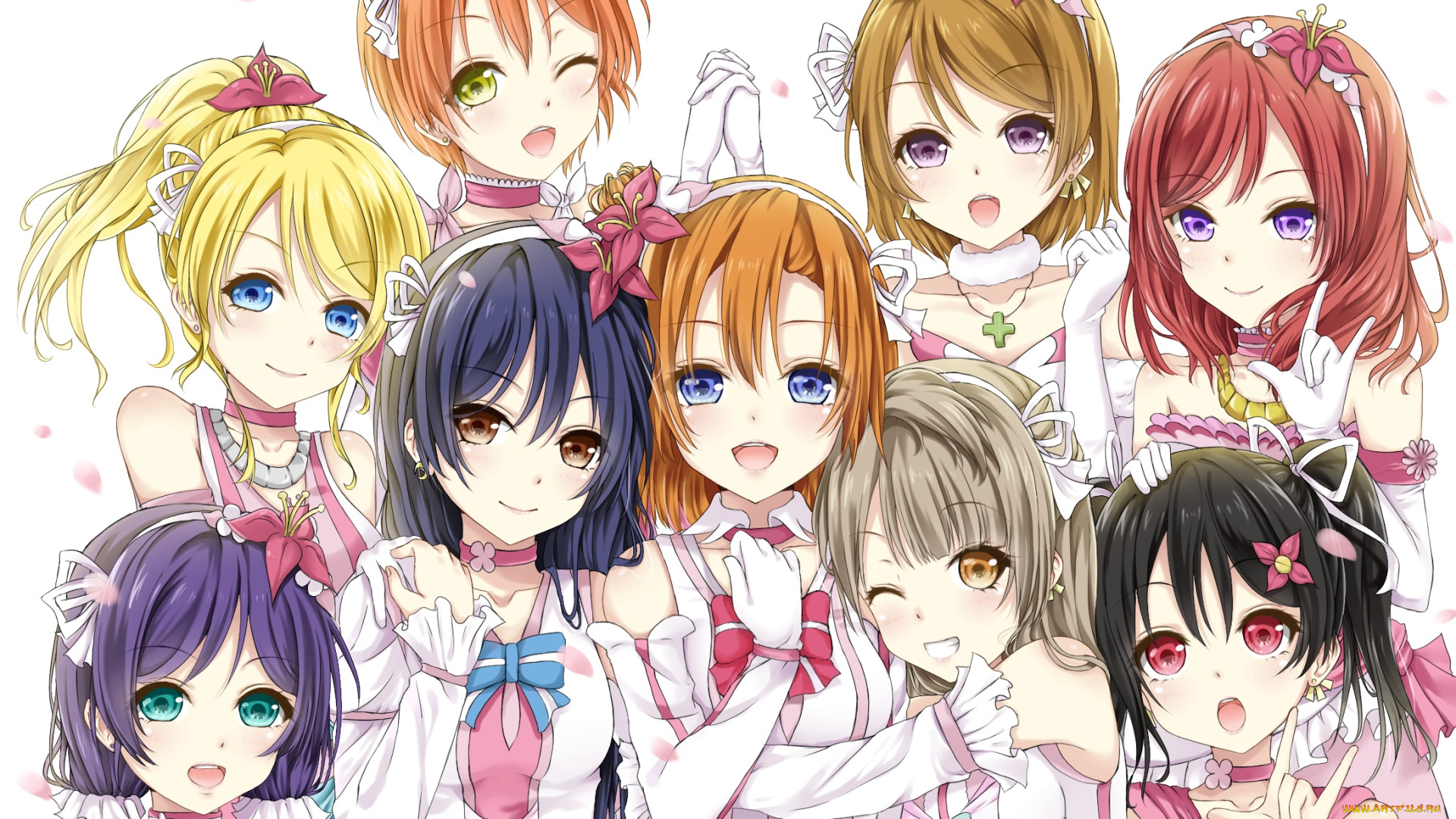 аниме, love, live, , school, idol, project, девушки