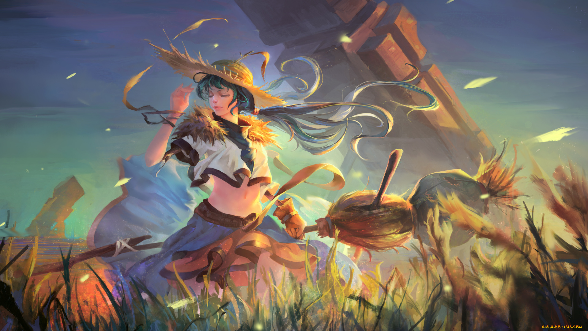 аниме, магия, , колдовство, , halloween, девушка