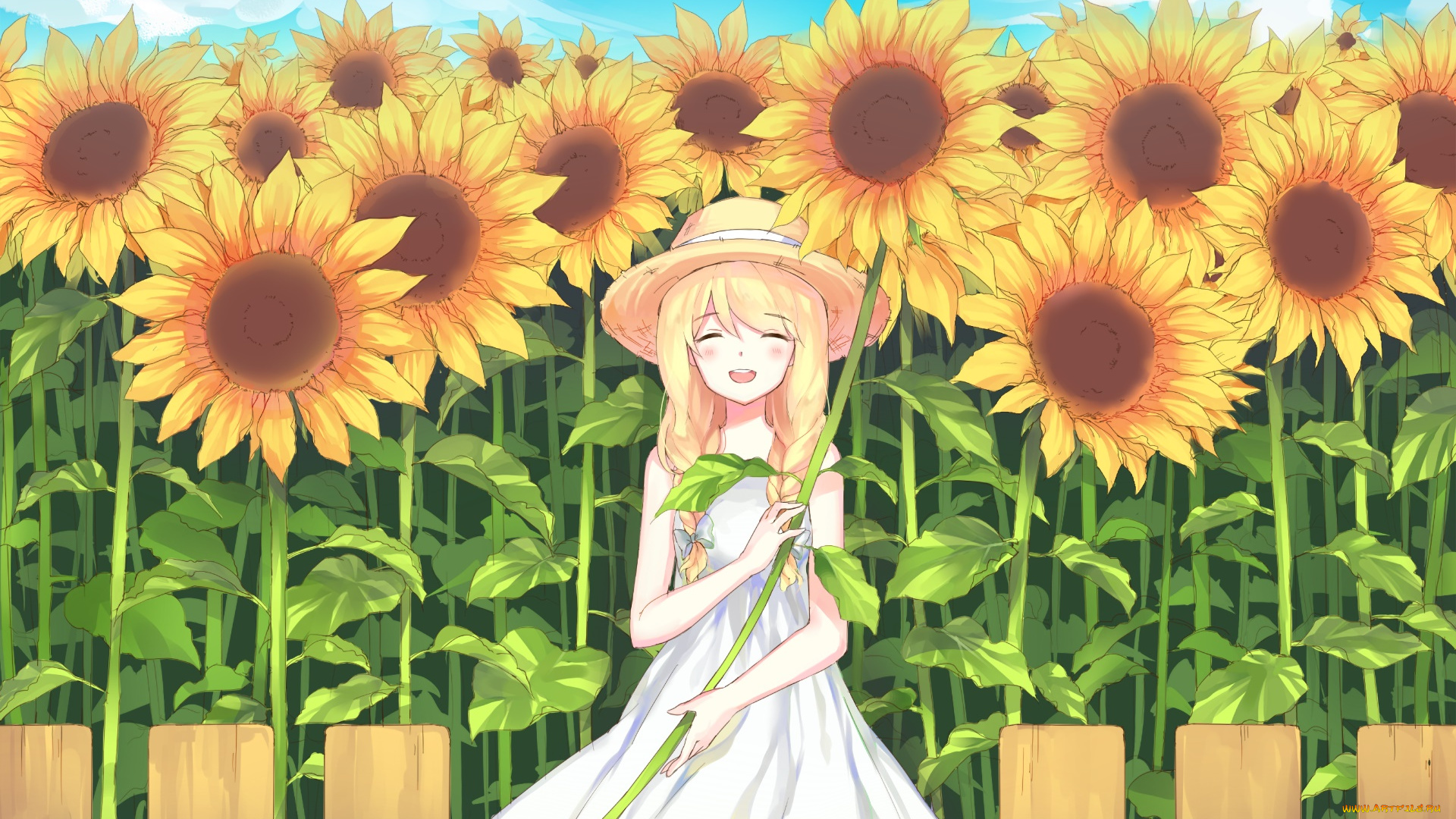 аниме, unknown, , другое, взгляд, фон, девушка