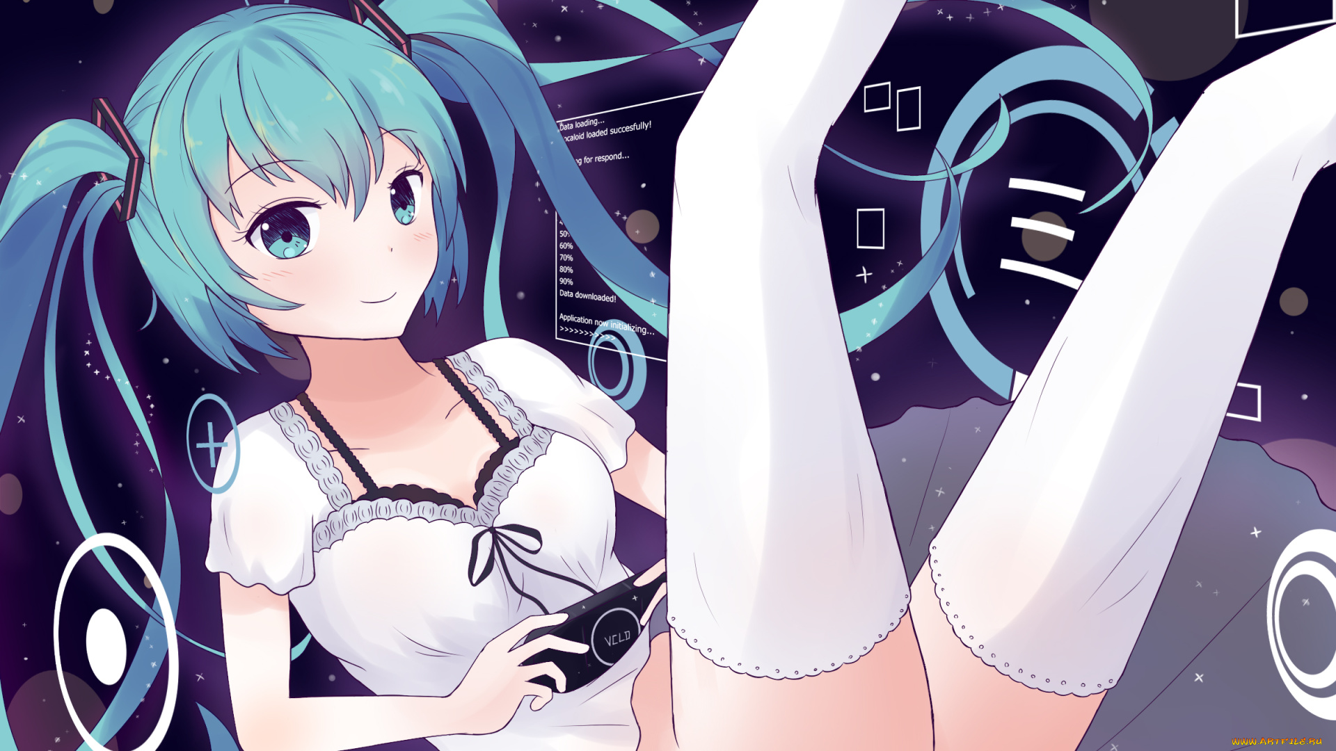 аниме, vocaloid, hatsune, miku
