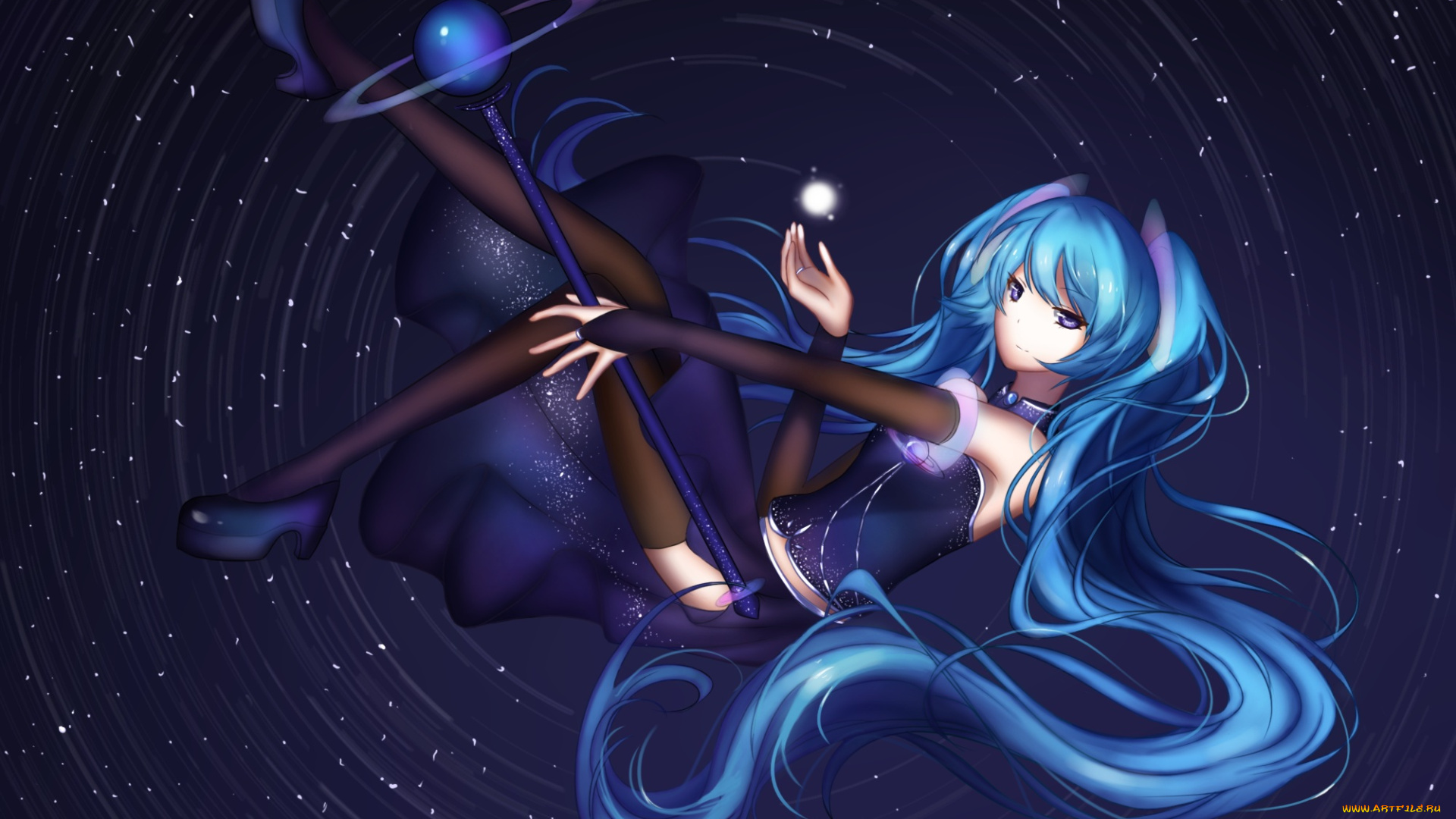 аниме, vocaloid, hatsune, miku