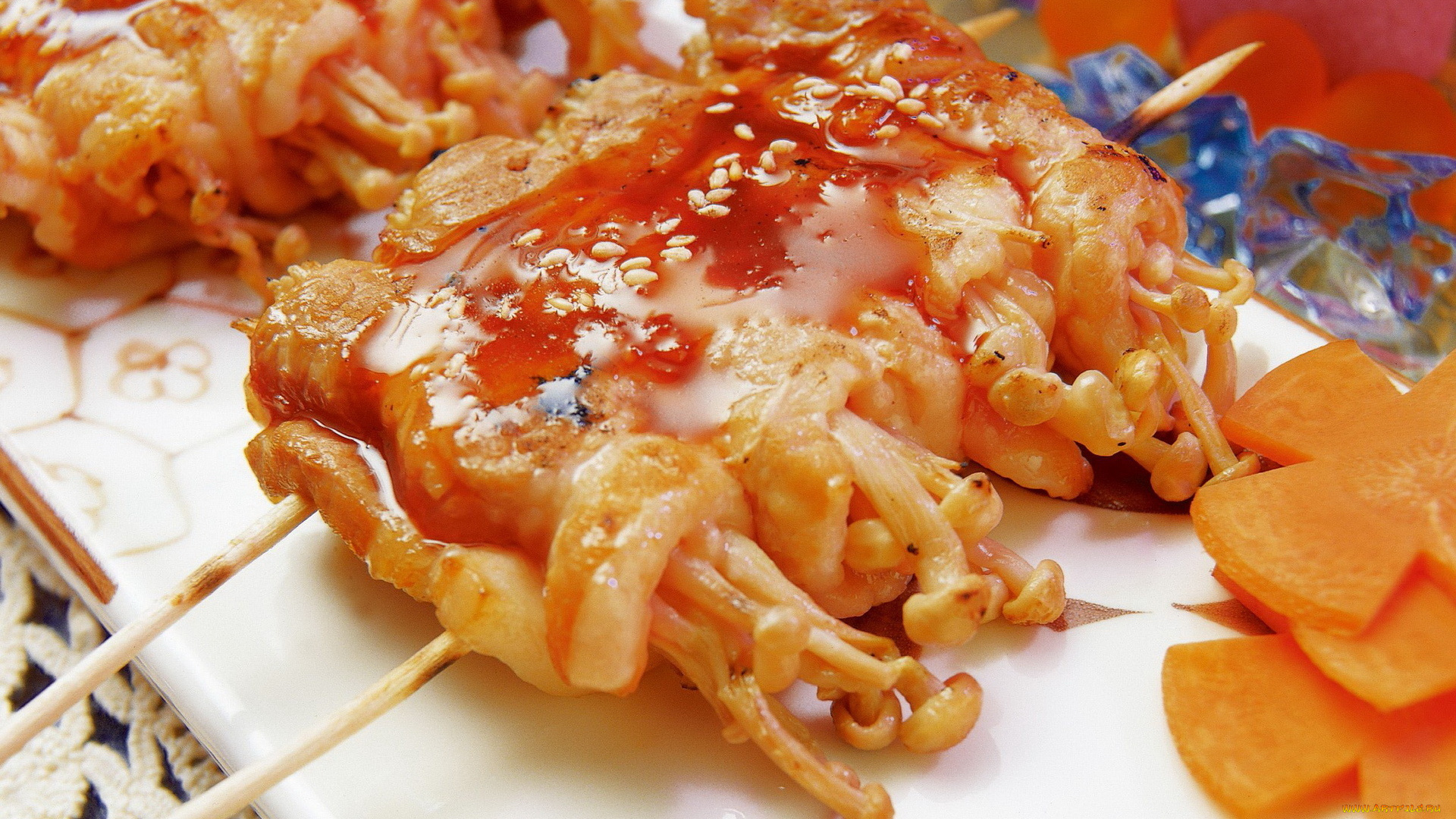 еда, грибы, , грибные, блюда, рулеты, шпажки