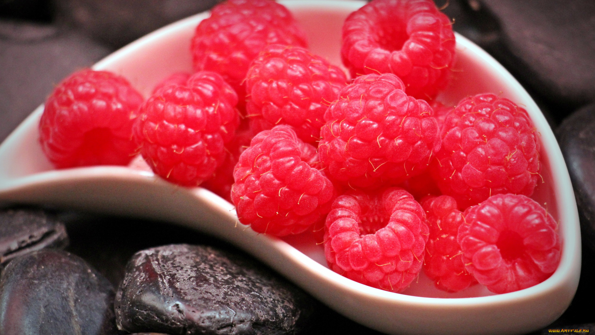 еда, малина, макро, ягоды