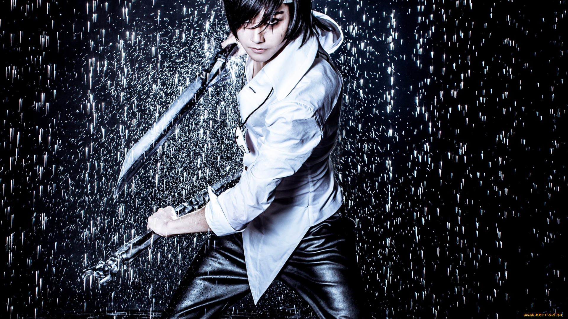 hero, warz, разное, cosplay, , косплей, hero, warz, парень, дождь, оружие, игра