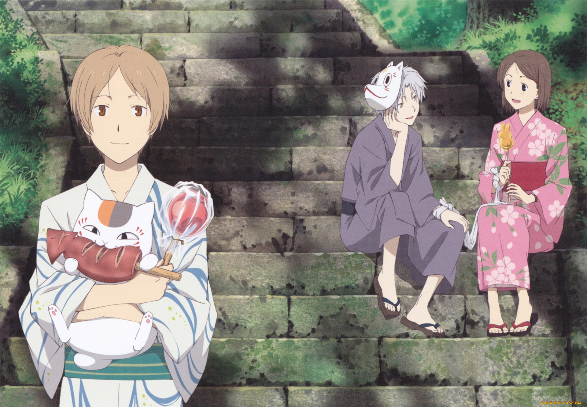 аниме, unknown, , другое, кроссовер, натсуме, гин