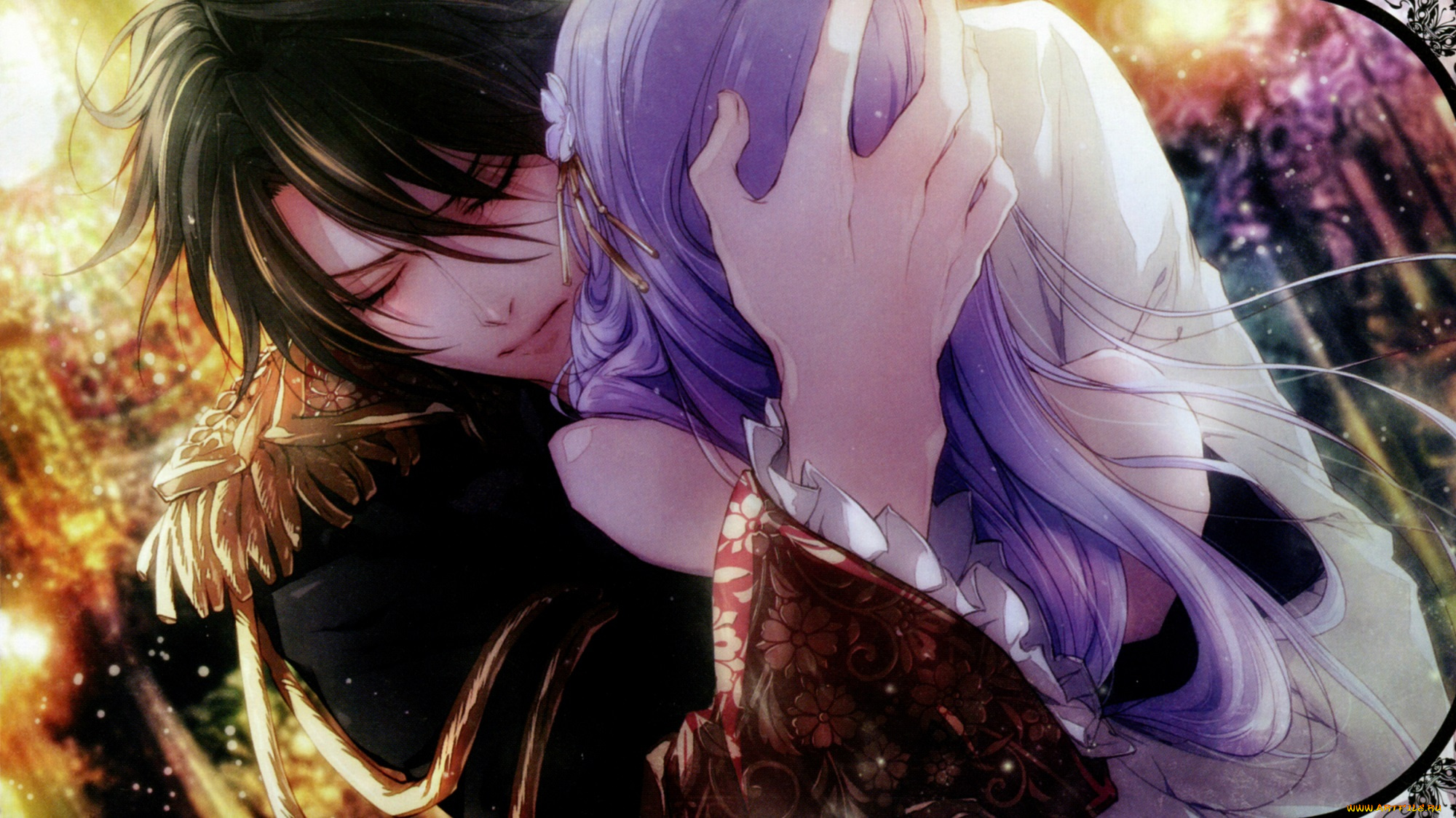 аниме, wand, of, fortune, art, kagerou, usuba, двое