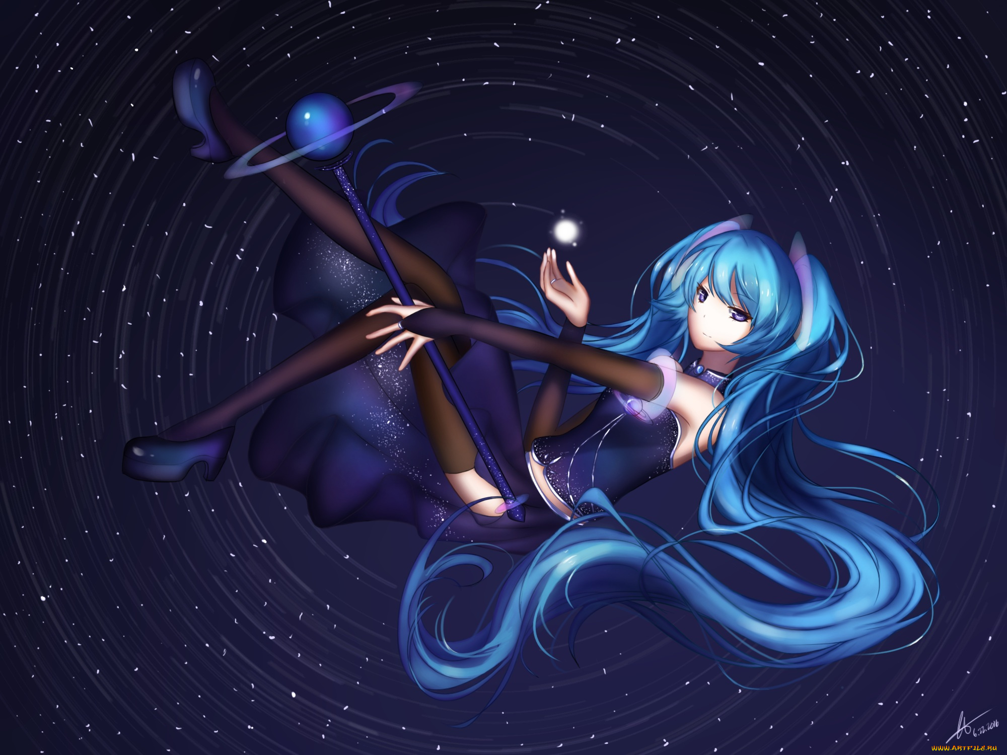 аниме, vocaloid, hatsune, miku