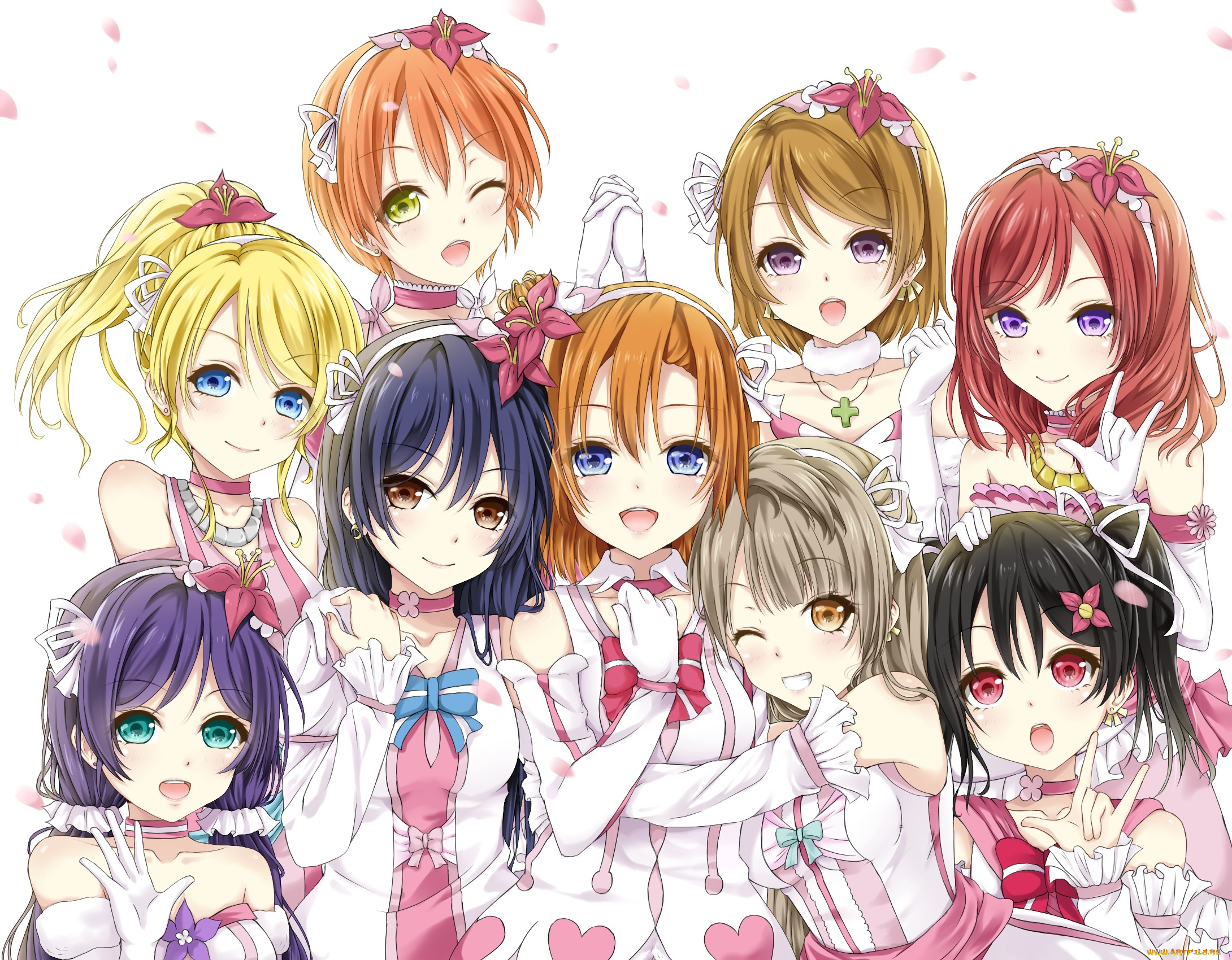 аниме, love, live, , school, idol, project, девушки