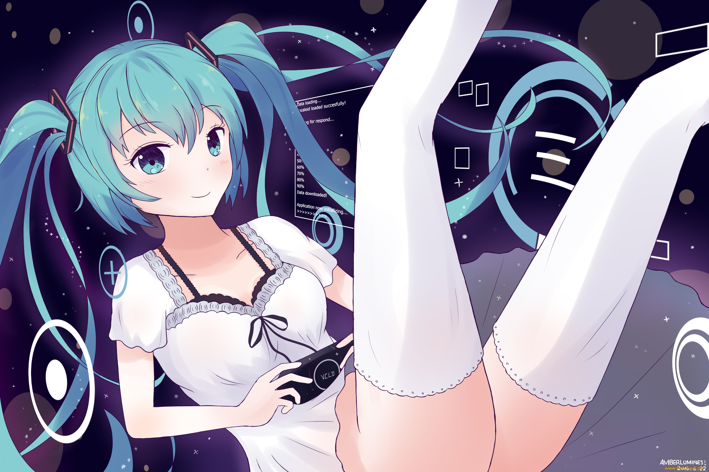 аниме, vocaloid, hatsune, miku