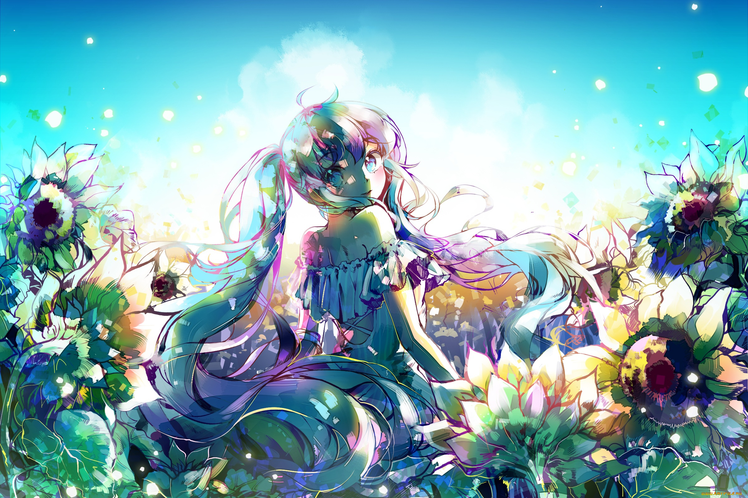 аниме, vocaloid, hatsune, miku
