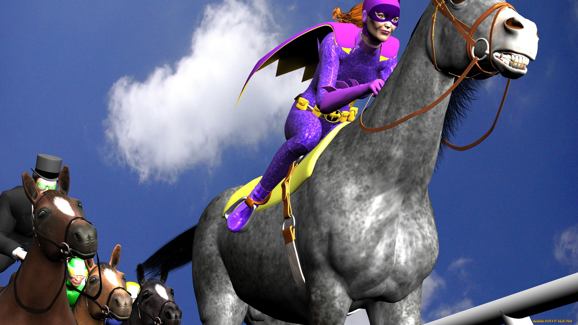 3д, графика, фантазия, , fantasy, фон, взгляд, девушка