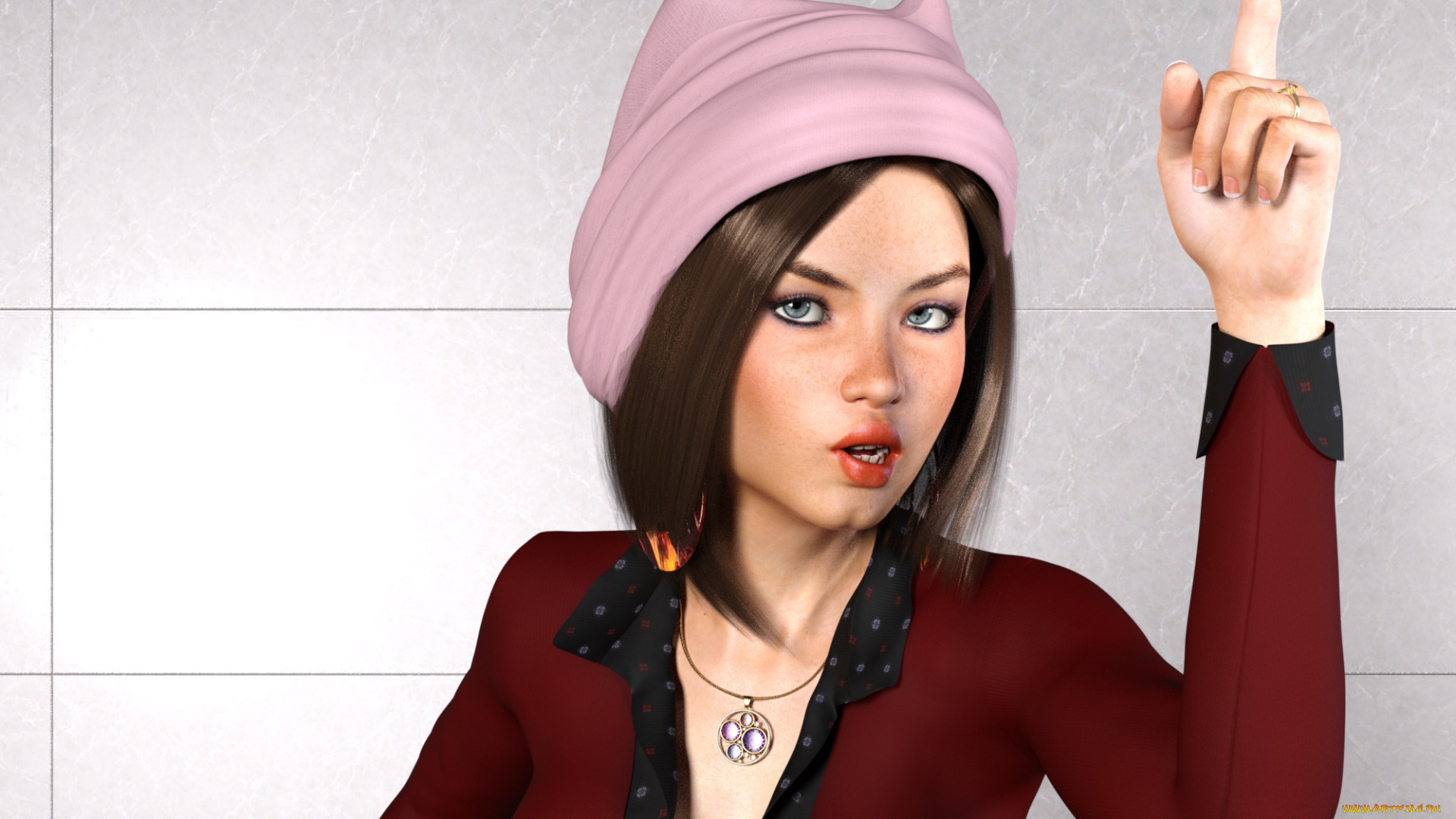 3д, графика, люди, , people, девушка, взгляд, фон