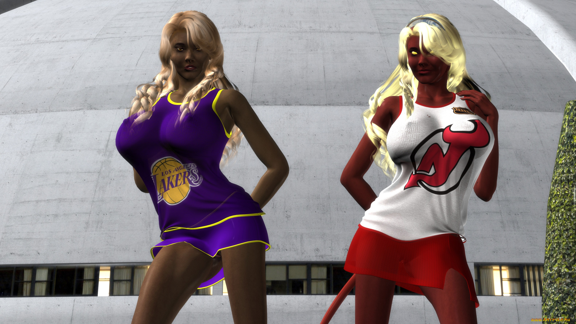 3д, графика, люди, , people, фон, девушки, взгляд