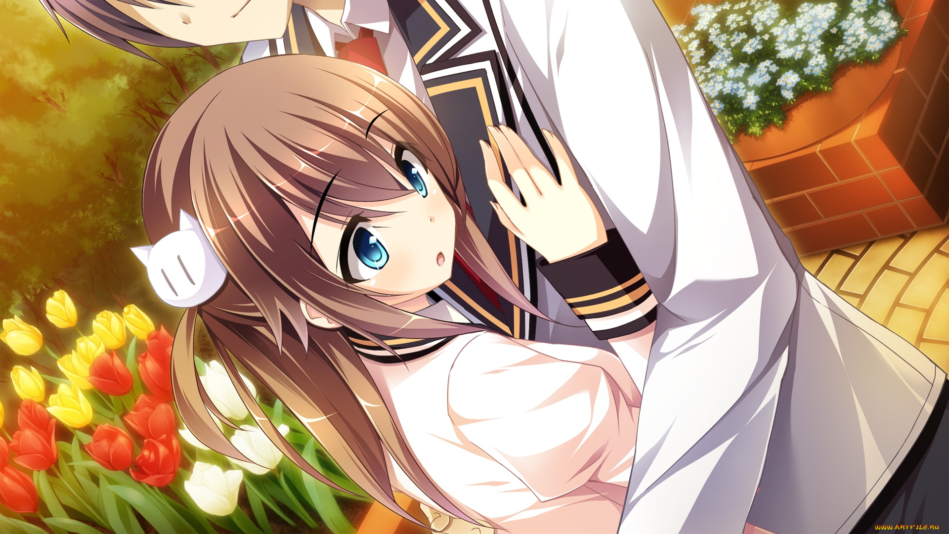 аниме, mote, sugite, shuraba, na, ore, девушка, взгляд, фон