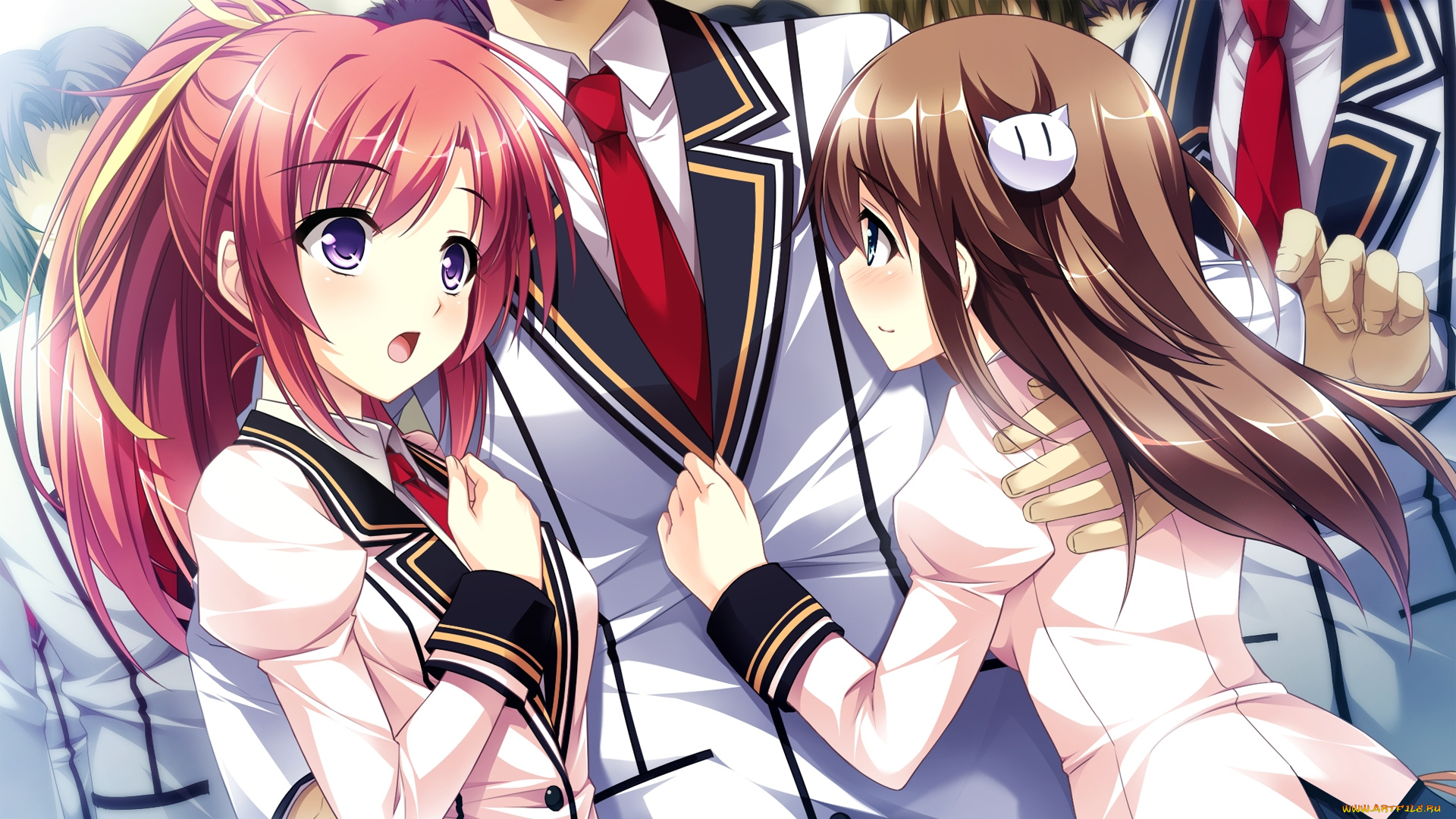 аниме, mote, sugite, shuraba, na, ore, девушки, парень