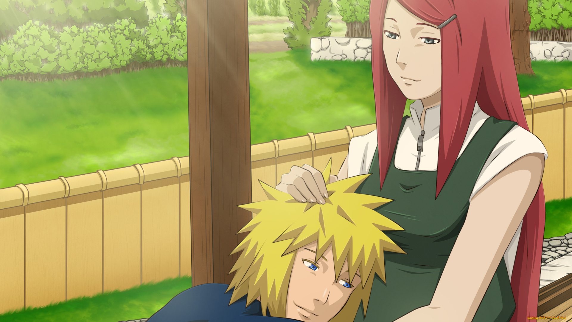 аниме, naruto, минато, кушина