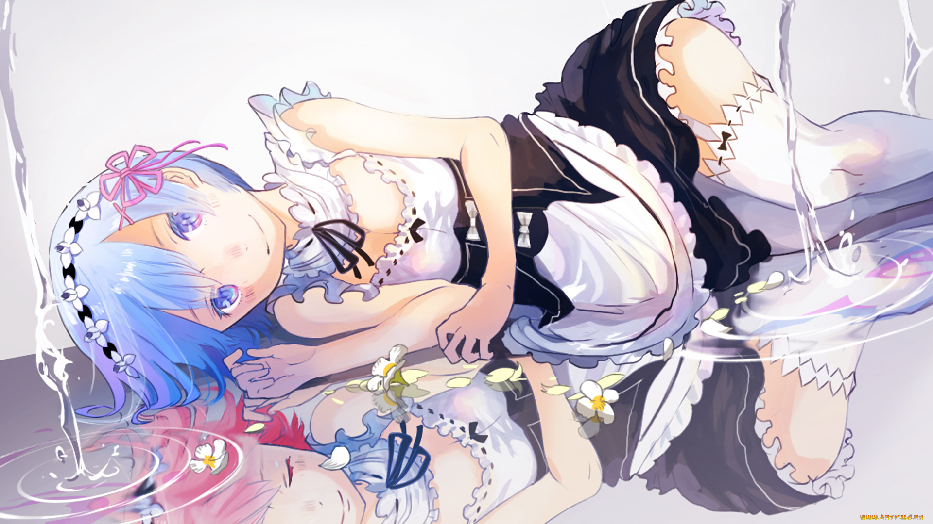 аниме, re, , zero, kara, hajimeru, isekai, seikatsu, отражение