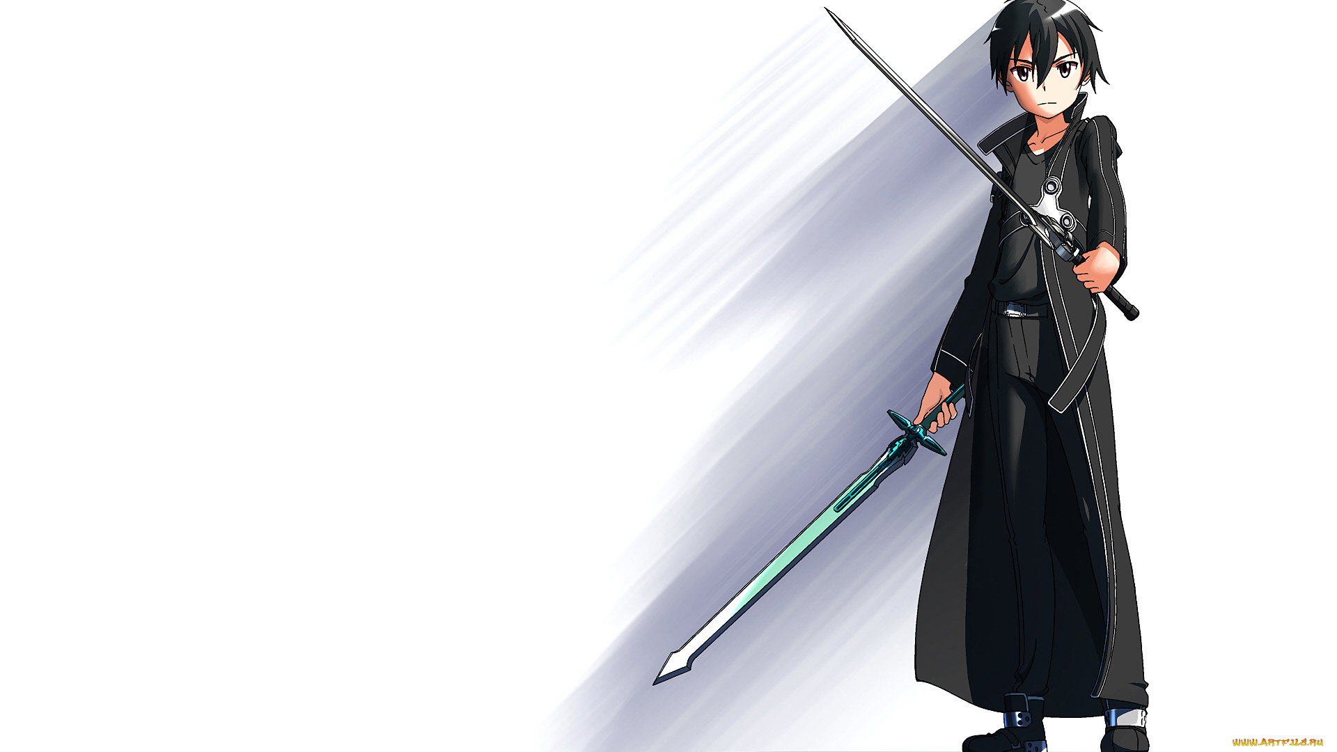 аниме, sword, art, online, кирито