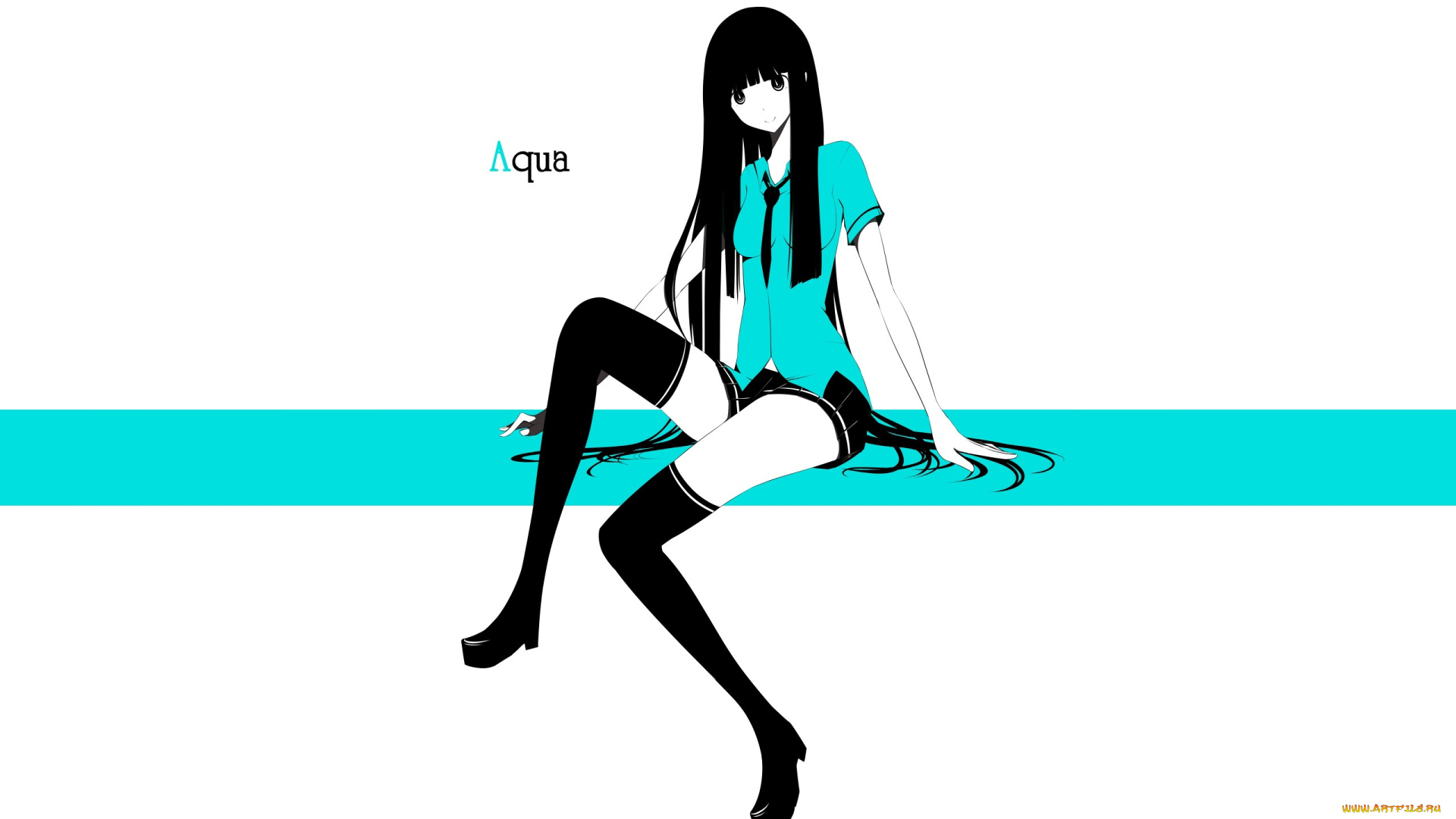 аниме, unknown, , другое, девушка, взгляд, фон