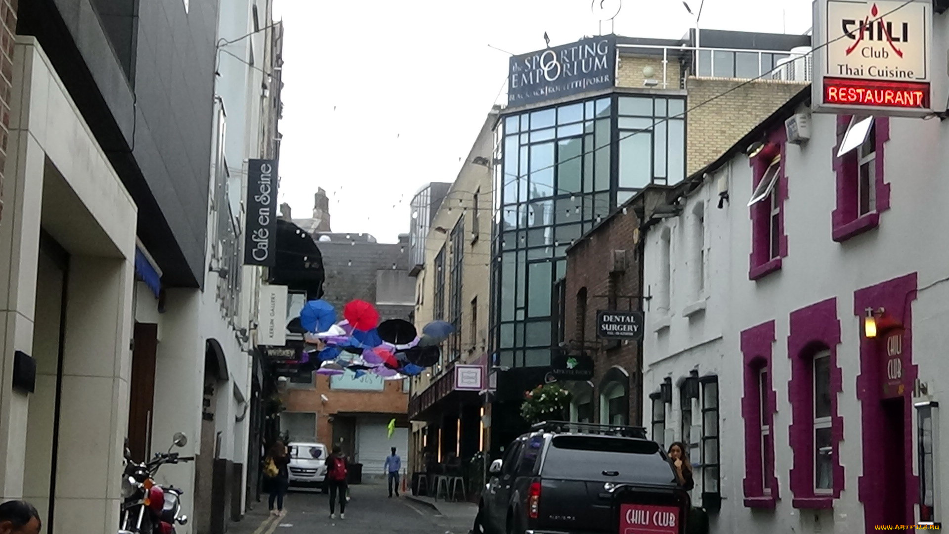 города, дублин, , ирландия, улочка