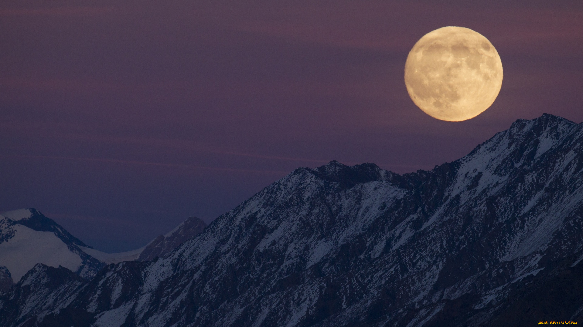хребет, ак-шырак, , сарычат-эрташский, заповедник, , тянь-шань, , киргизия, природа, горы, снег, скалы, луна, небо
