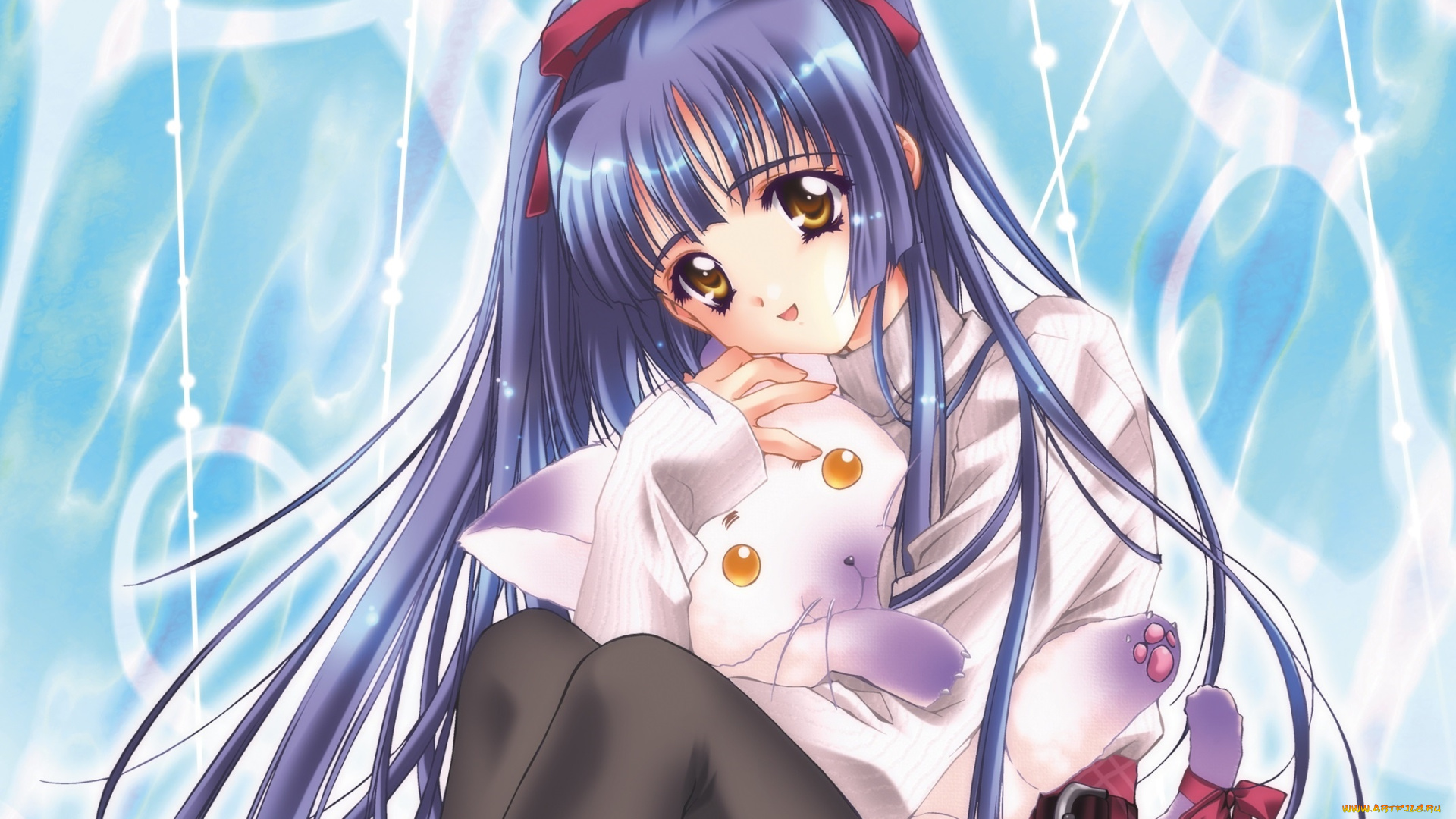 kao, no, nai, tsuki, аниме, unknown, , другое, девушка, взгляд, фон