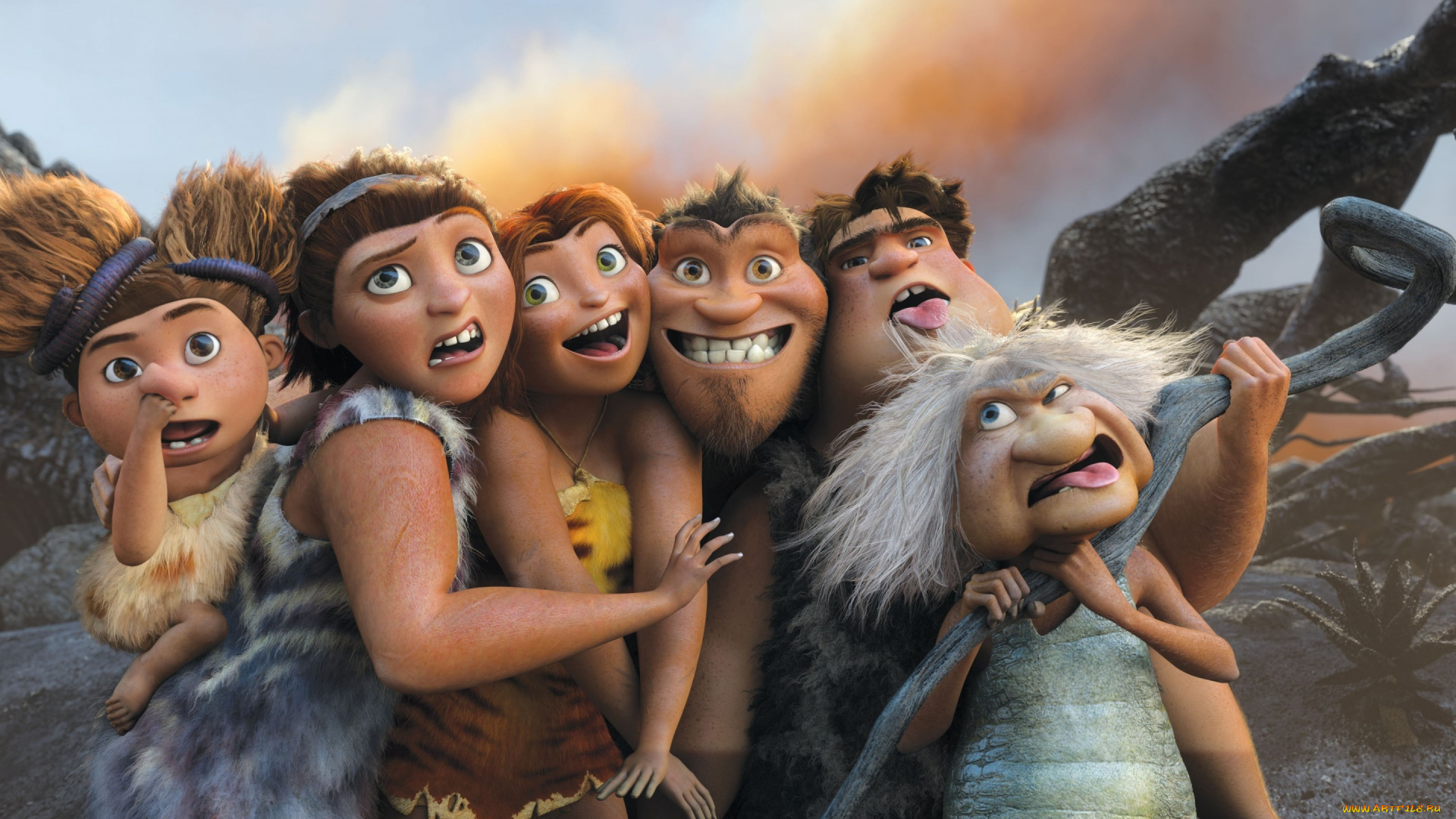мультфильмы, the, croods, the, croods, 2, caveman, family