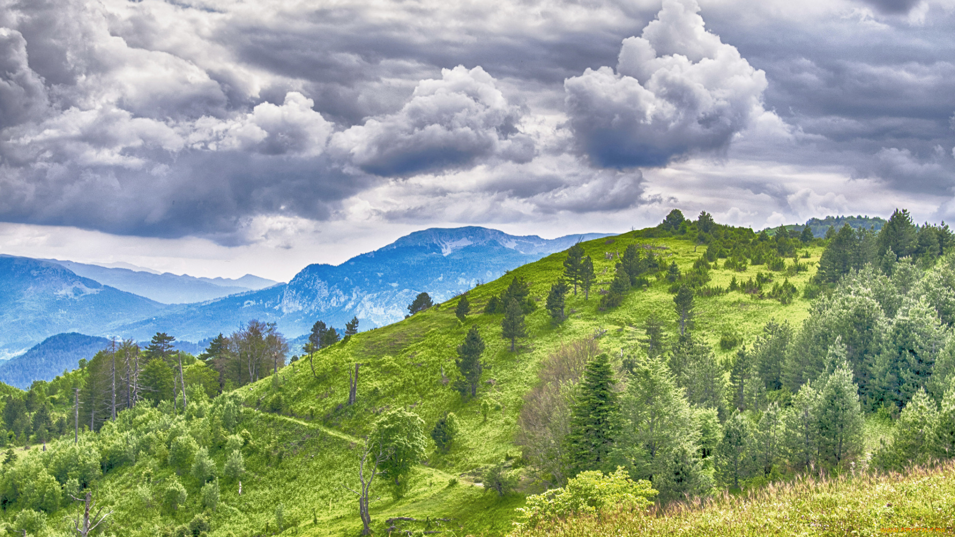 природа, горы, простор