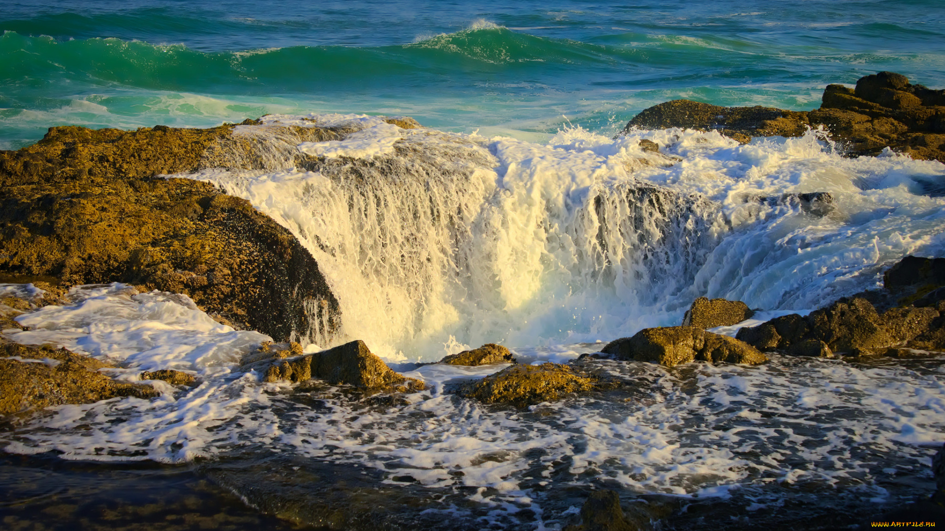 природа, побережье, простор