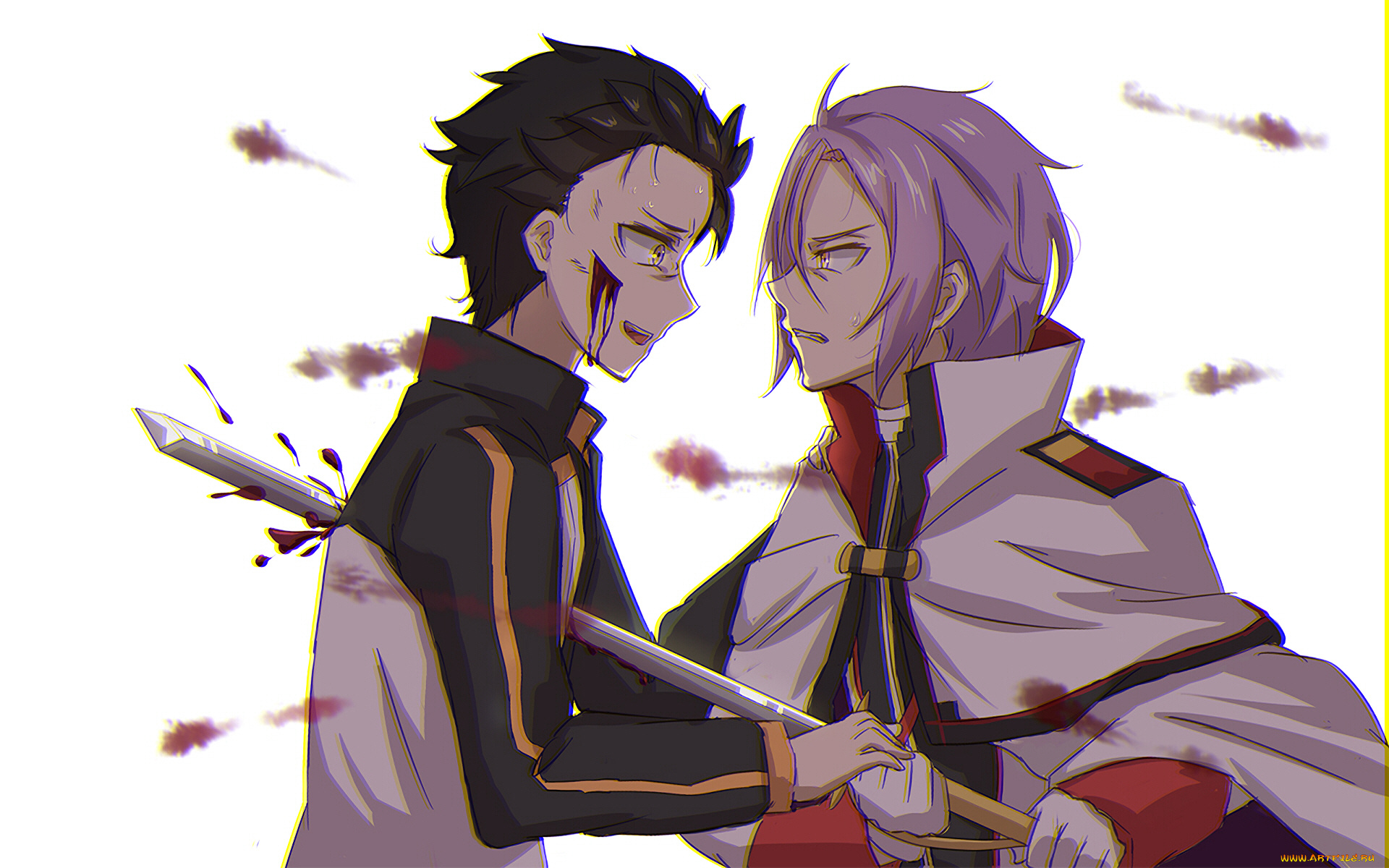 аниме, re, , zero, kara, hajimeru, isekai, seikatsu, парни