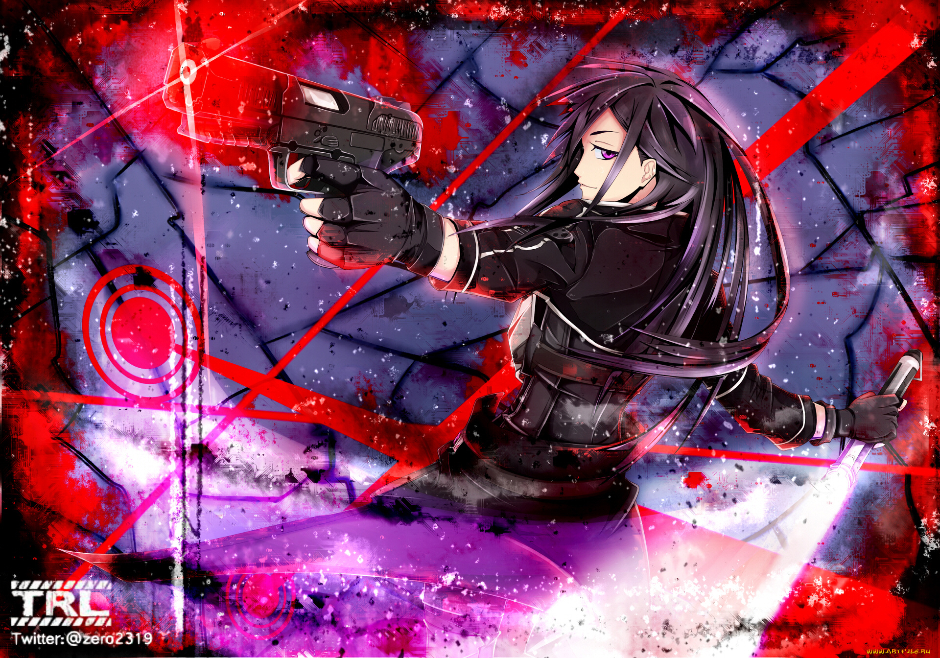 аниме, sword, art, online, кирито