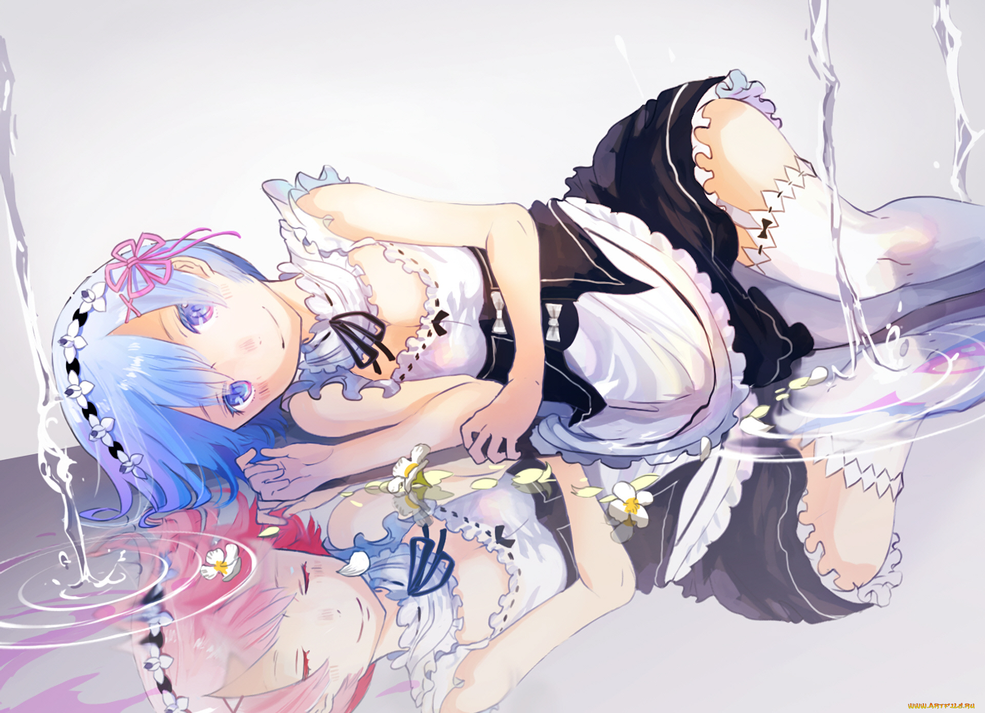 аниме, re, , zero, kara, hajimeru, isekai, seikatsu, отражение