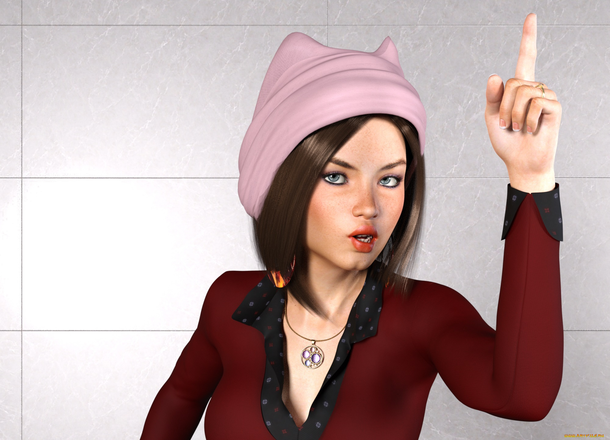 3д, графика, люди, , people, девушка, взгляд, фон