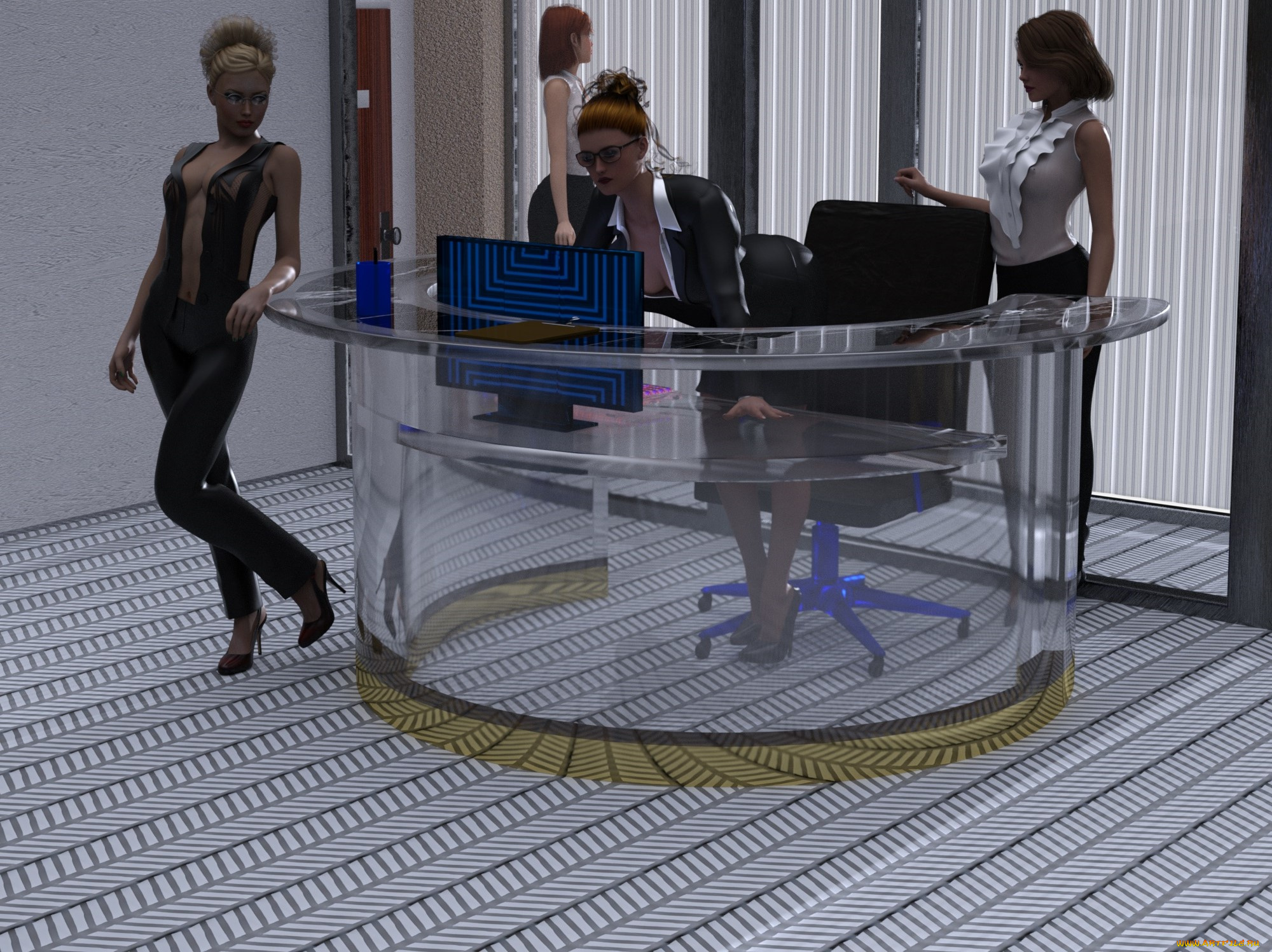 3д, графика, люди, , people, фон, взгляд, девушки