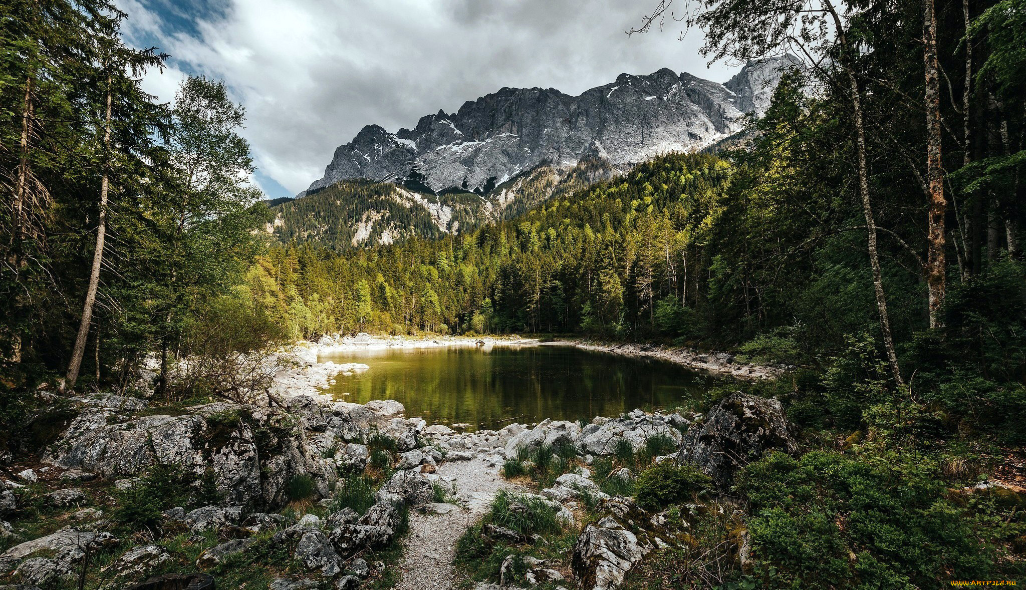 природа, пейзажи, лесное, горы, озеро