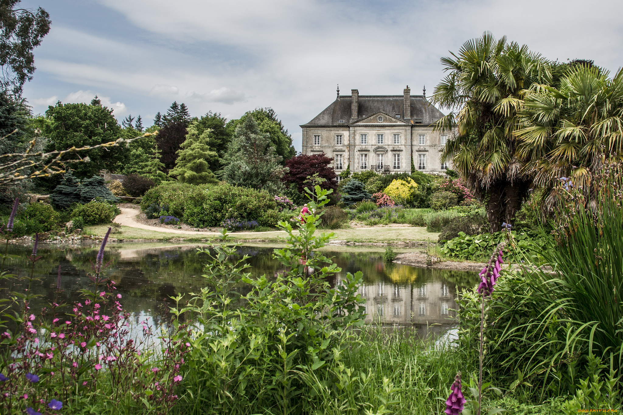 города, -, пейзажи, особняк, парк