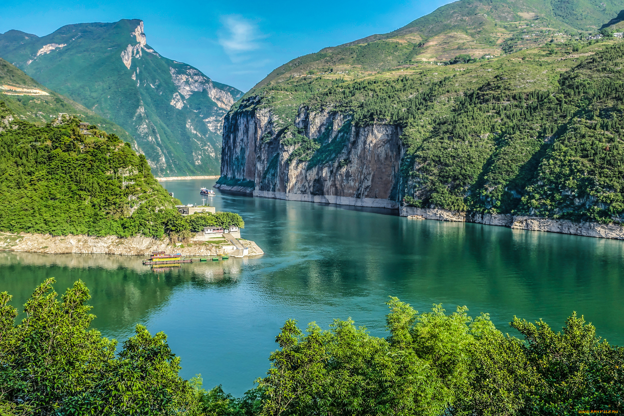 природа, реки, озера, лес, река