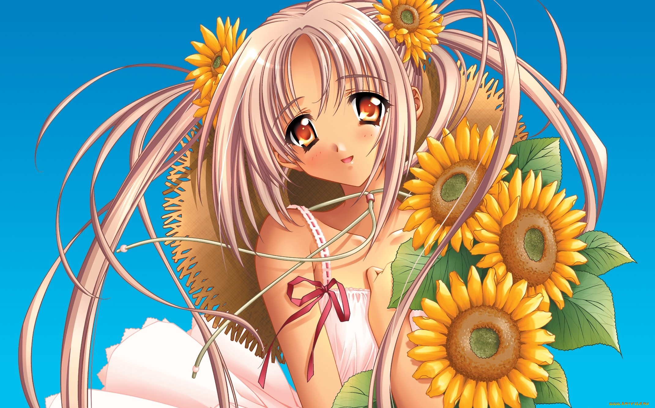 аниме, unknown, , другое, фон, взгляд, девушка